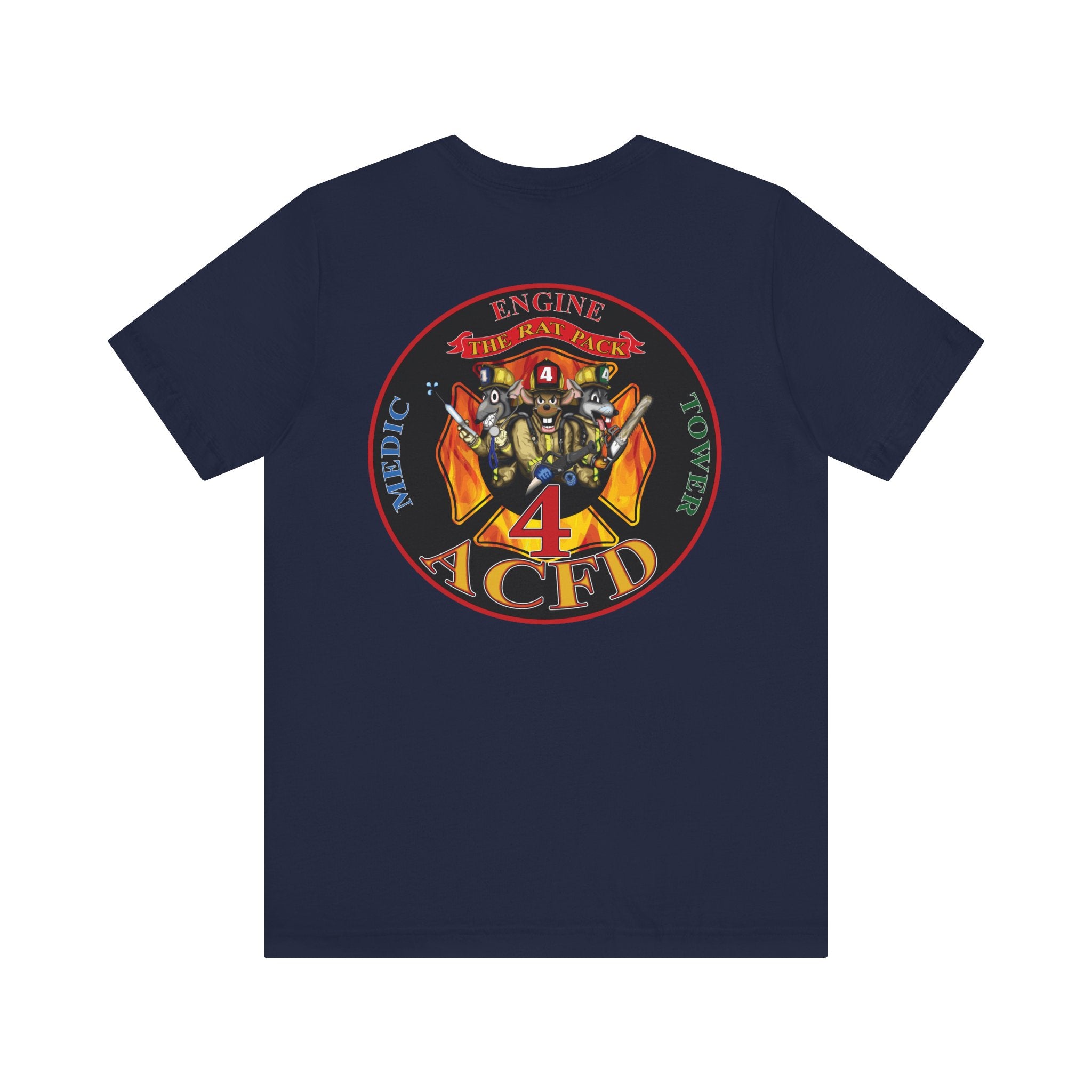 Station 4 RatPack on Back - Bella+Canvas Soft Unisex Tee