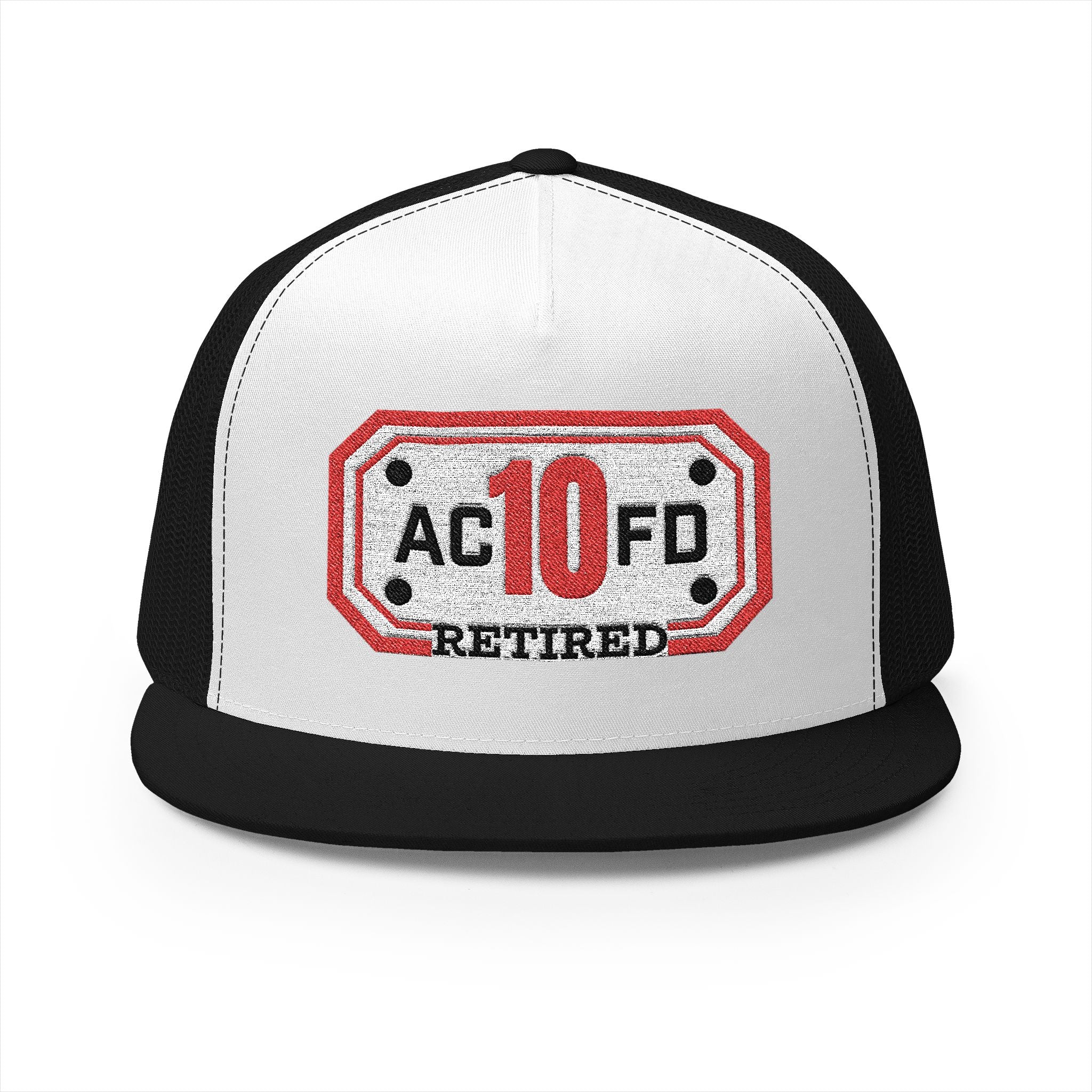 Retired Arlington Engine 10 - 5 Panel Trucker Cap (Embroidery)
