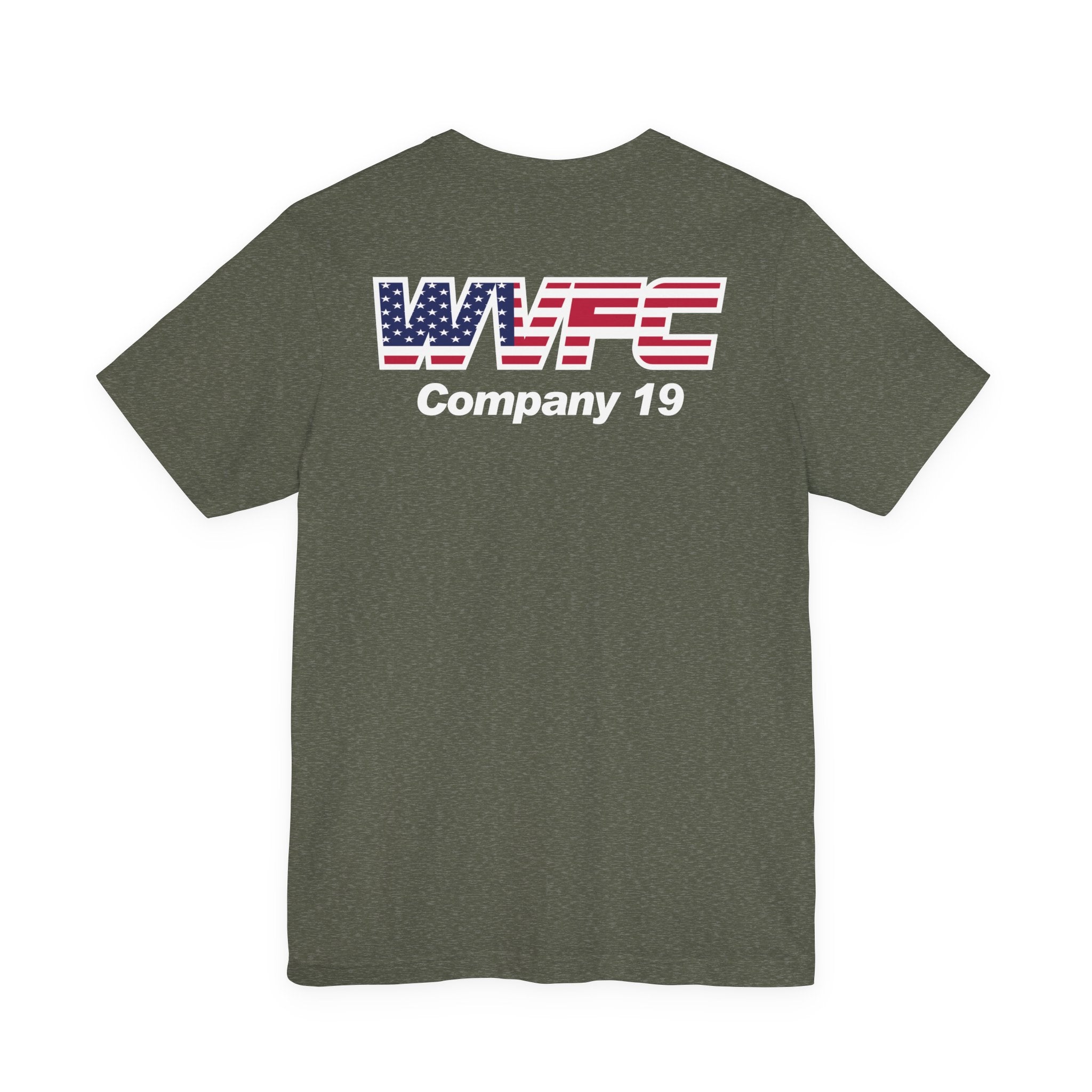 WVFC Goat Logo 2 Version 2 US Flag - Unisex Jersey Short Sleeve Tee