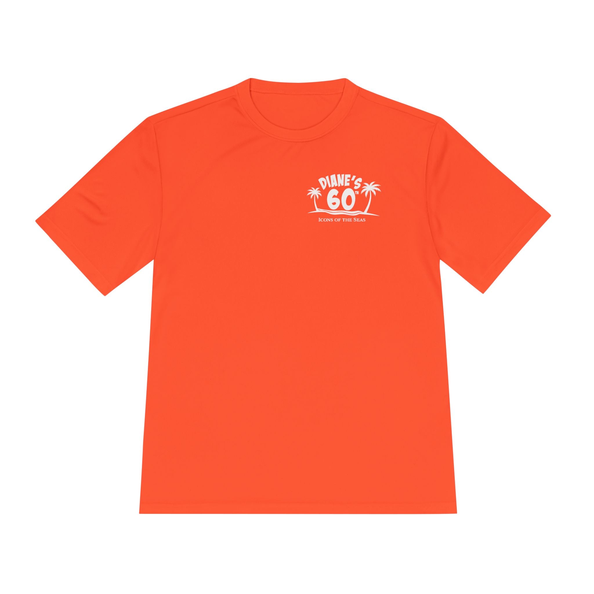 Diane Birthday Cruise White Text- Unisex Moisture Wicking Tee
