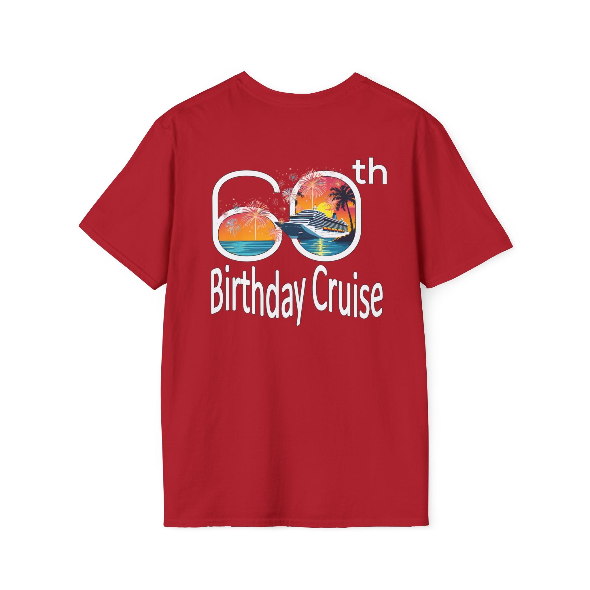 Renee Family Cruise Colorful - Unisex Softstyle Cotton T-Shirt
