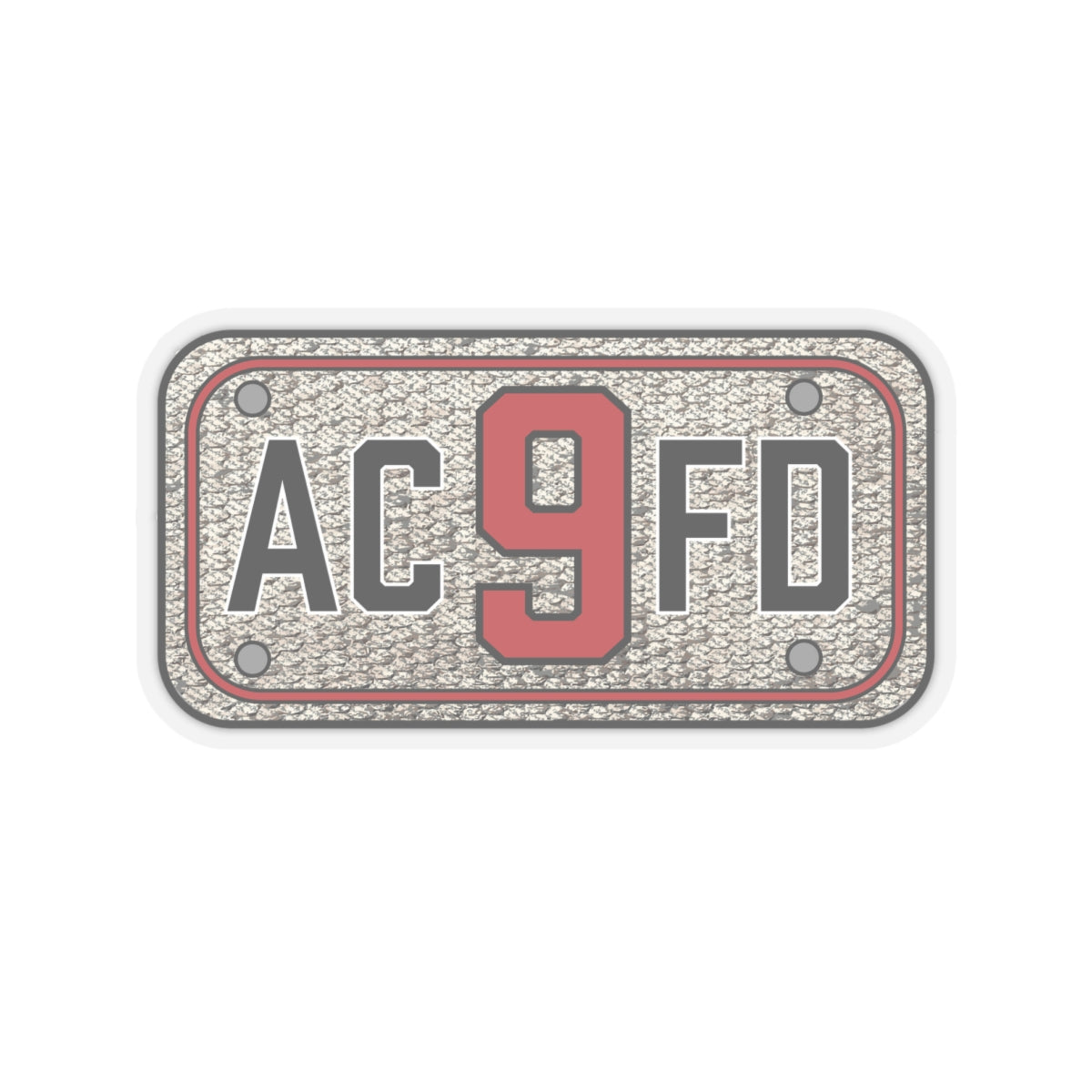 ACFD 9 Engine Hose Patch - Kiss-Cut Stickers