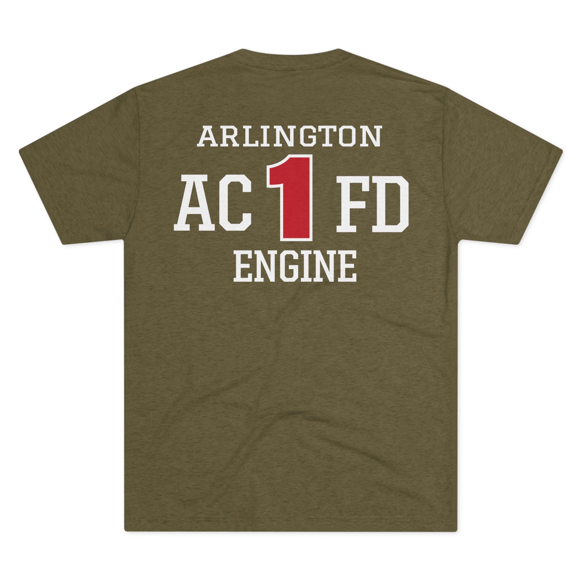 Arlington Engine 1 - NextLevel Tri-Blend Crew Tee