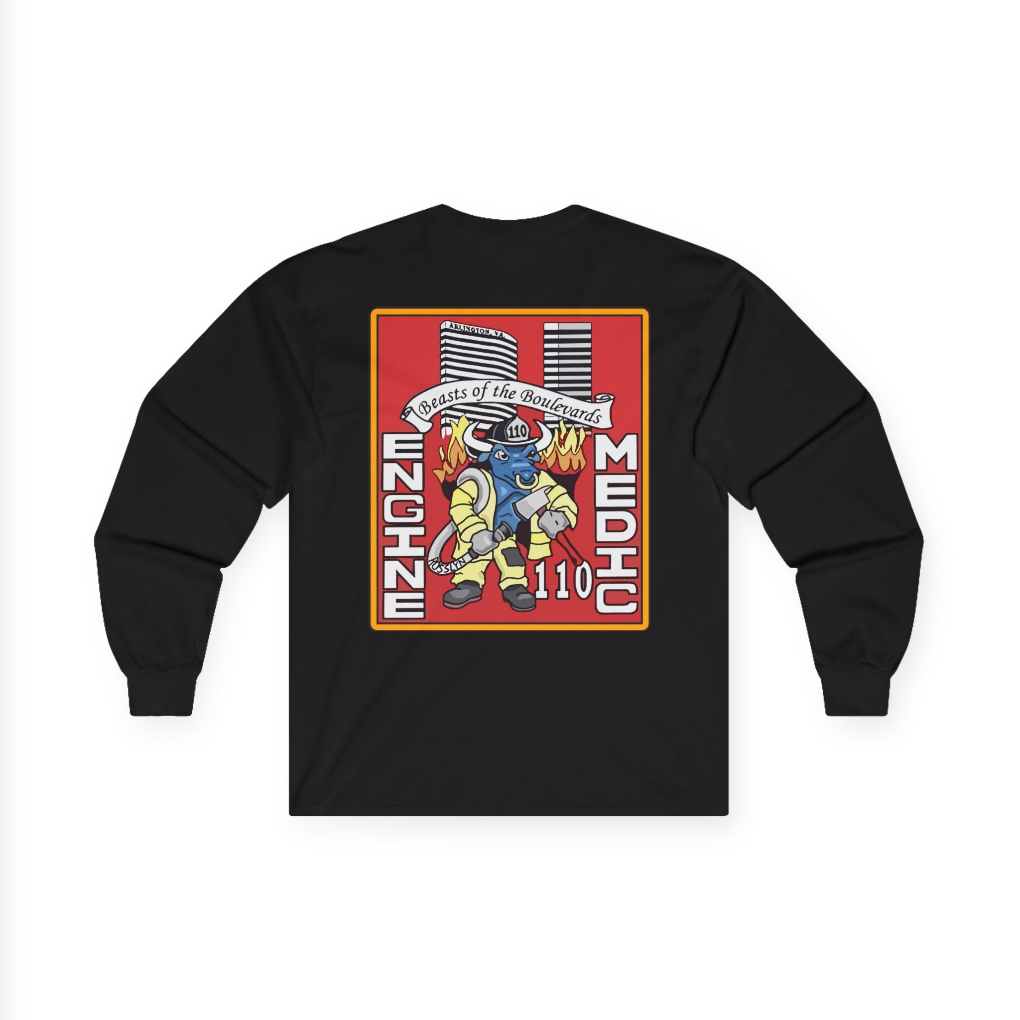 Arlington Station 10 Beast of Blvd (version 2) - Unisex Ultra Cotton Gildan Long Sleeve Tee