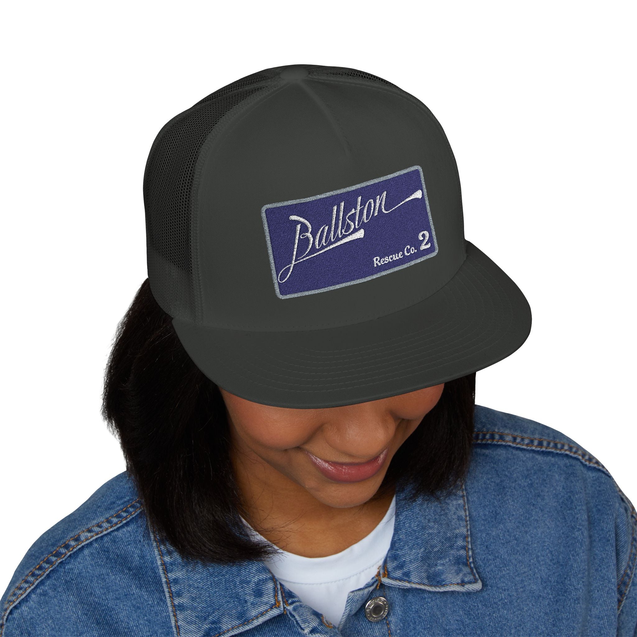 Arlington Ballston Rescue Co. 2  - 5 Panel Trucker Cap (Embroidery)