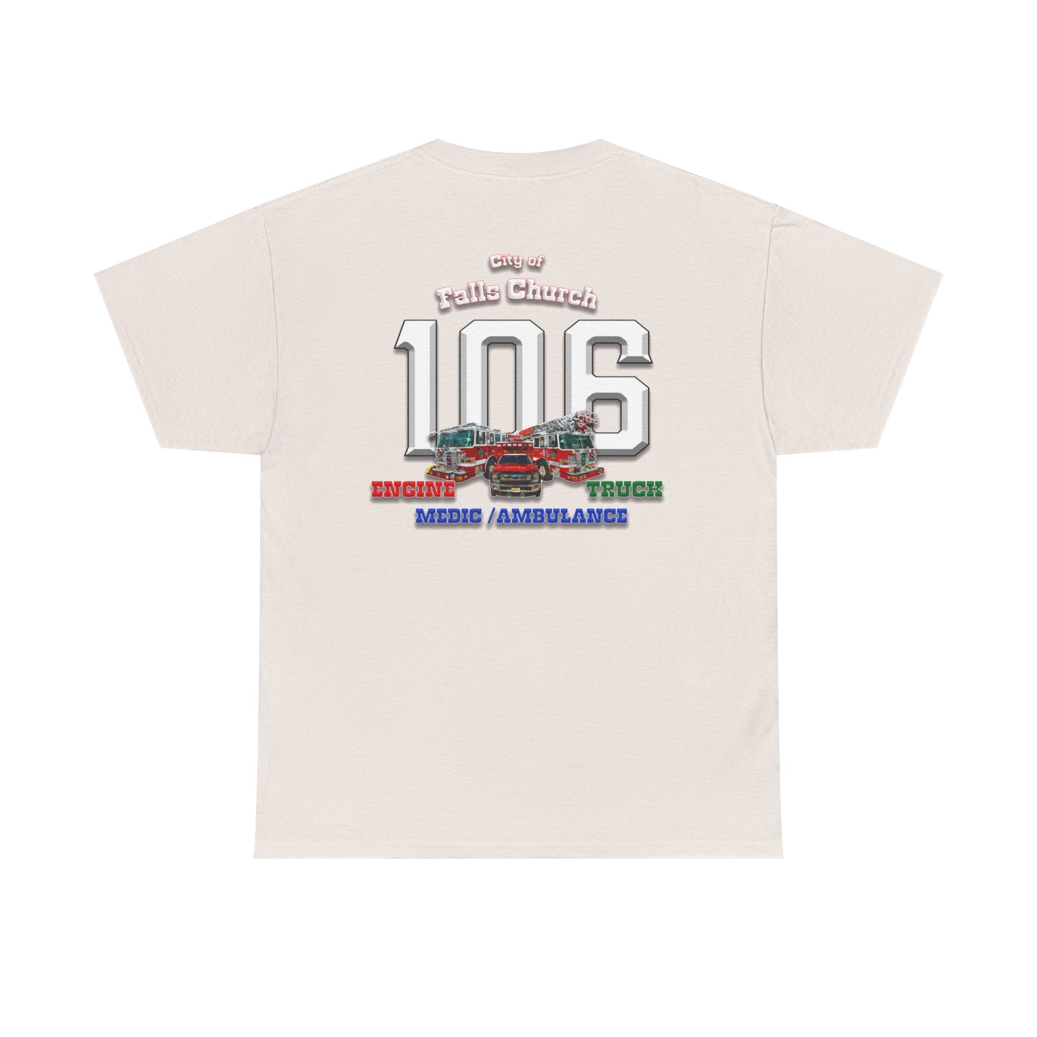 Station 6 Falls Church Apparatus -Heavy Cotton Unisex Tee -