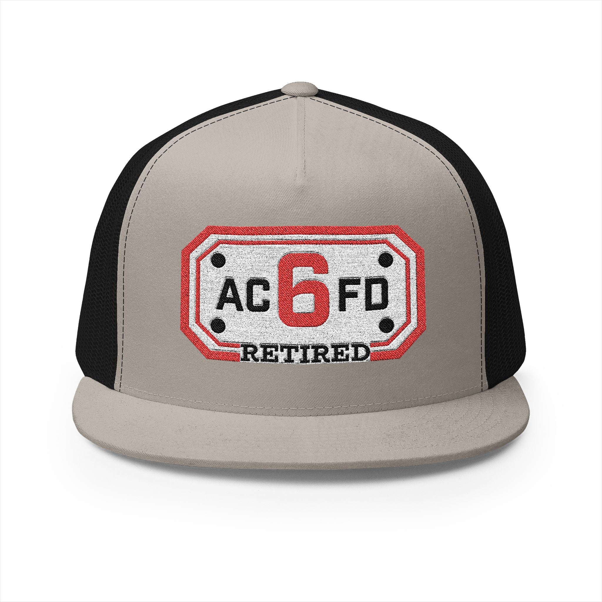 Retired Arlington Engine 6 - 5 Panel Trucker Cap (Embroidery)