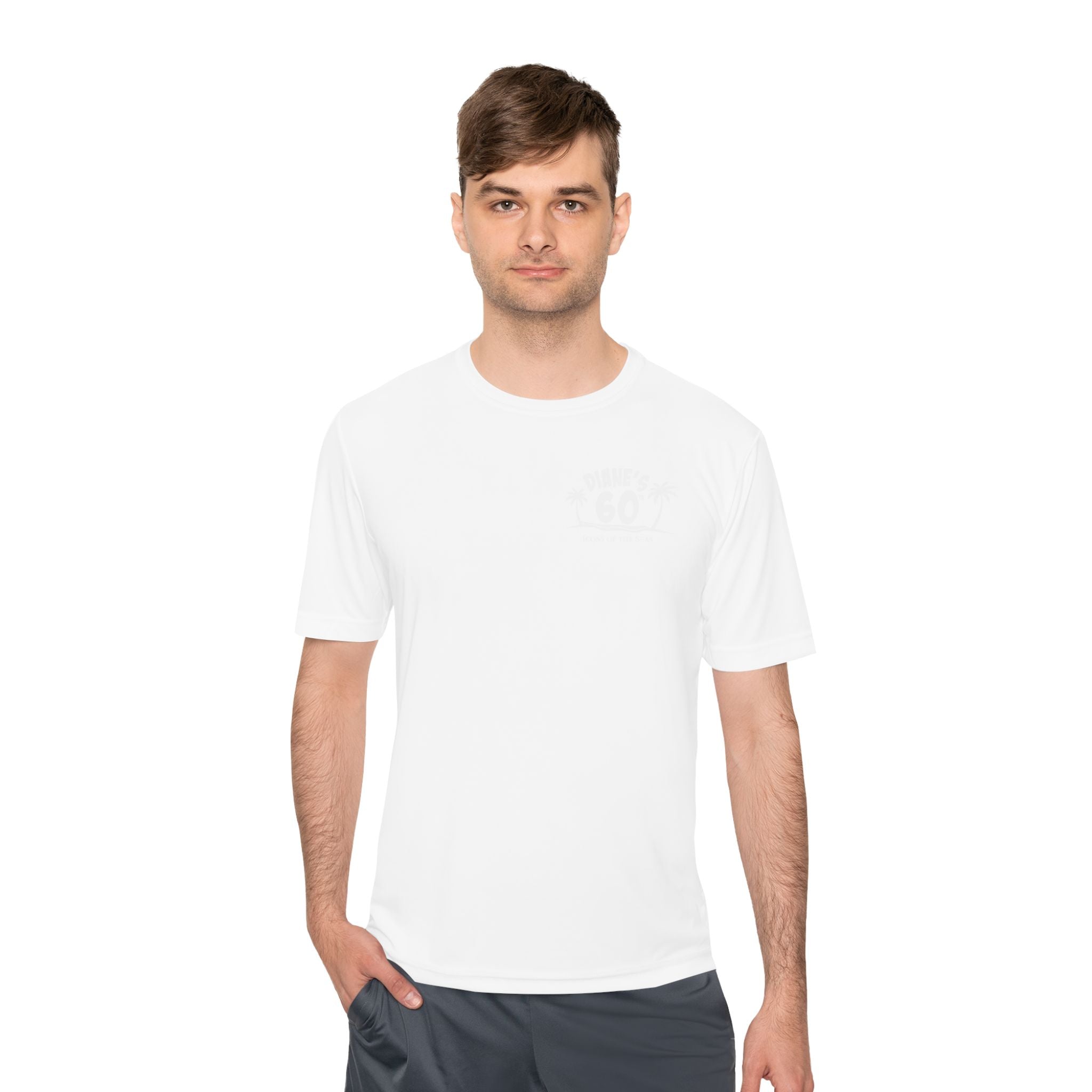 Diane Birthday Cruise White Text- Unisex Moisture Wicking Tee