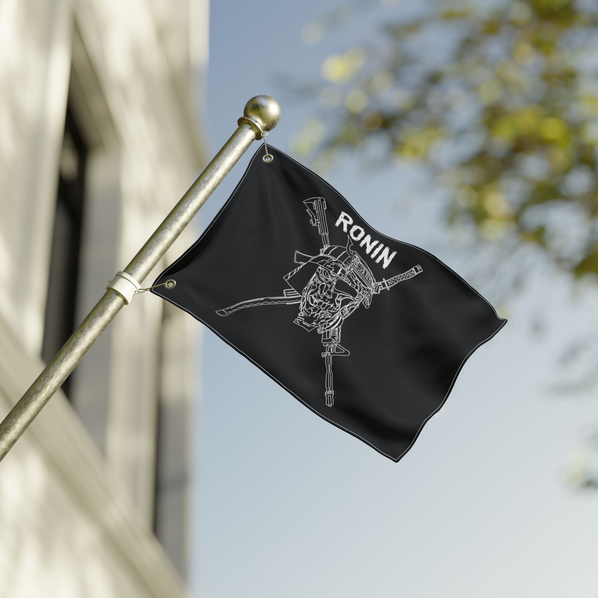 Charlie 2 Ronin- Black Double Sided Flag