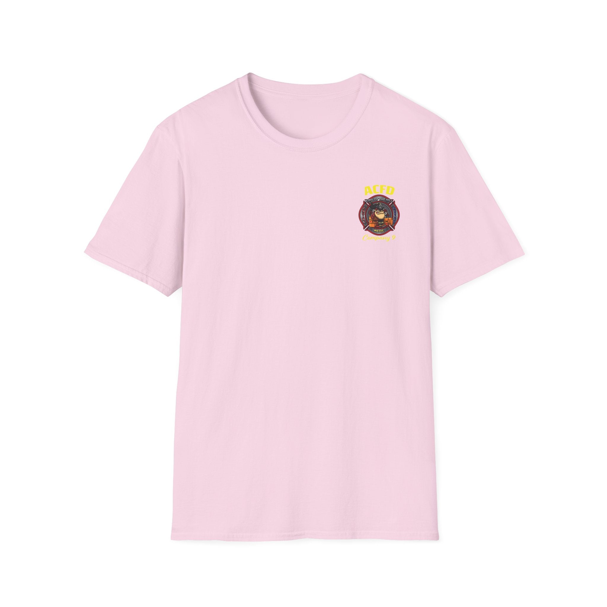 Station 9 Taz Front / Officer Rescue 9 back - Gildan Soft Cotton Softstyle T-Shirt