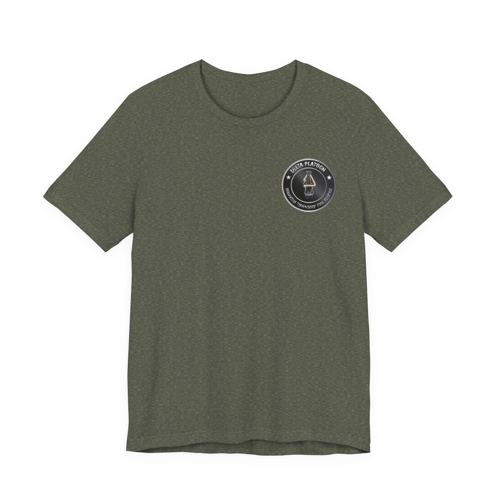 Manheim Township Local Delta Platoon Local white - Bella+Canvas Soft Unisex Tee
