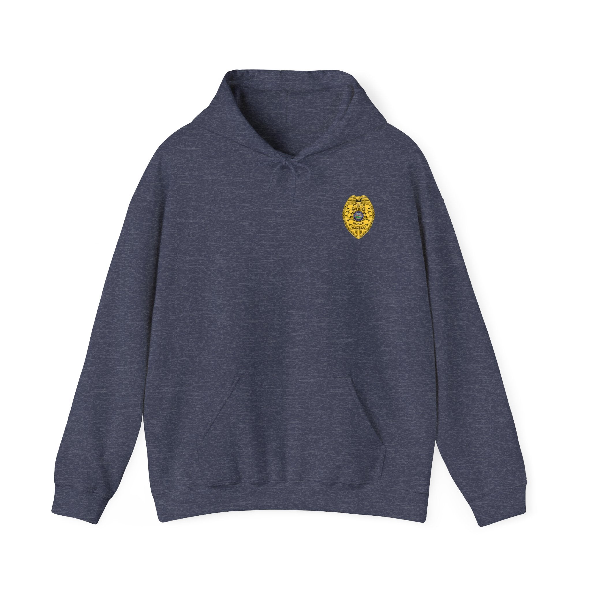 Kansas City College Police Officer Badge - Unisex Heavy Blend™ Hooded Sweatshirt