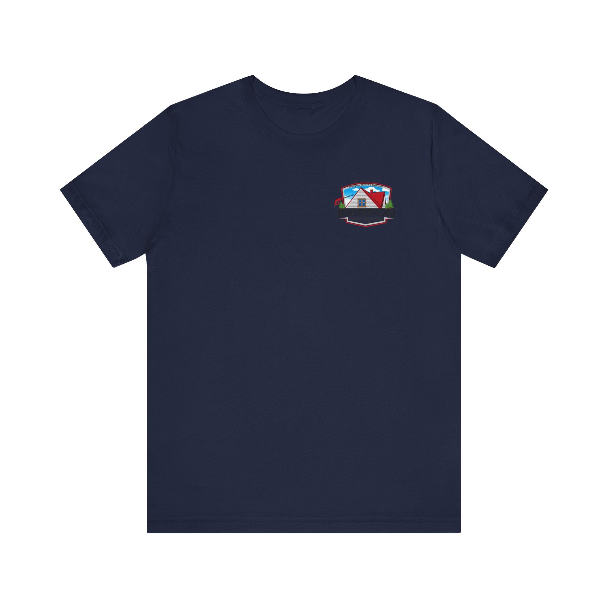 Pierson Pro Wash White Shirt Logo - Bella+Canvas Soft Unisex Tee