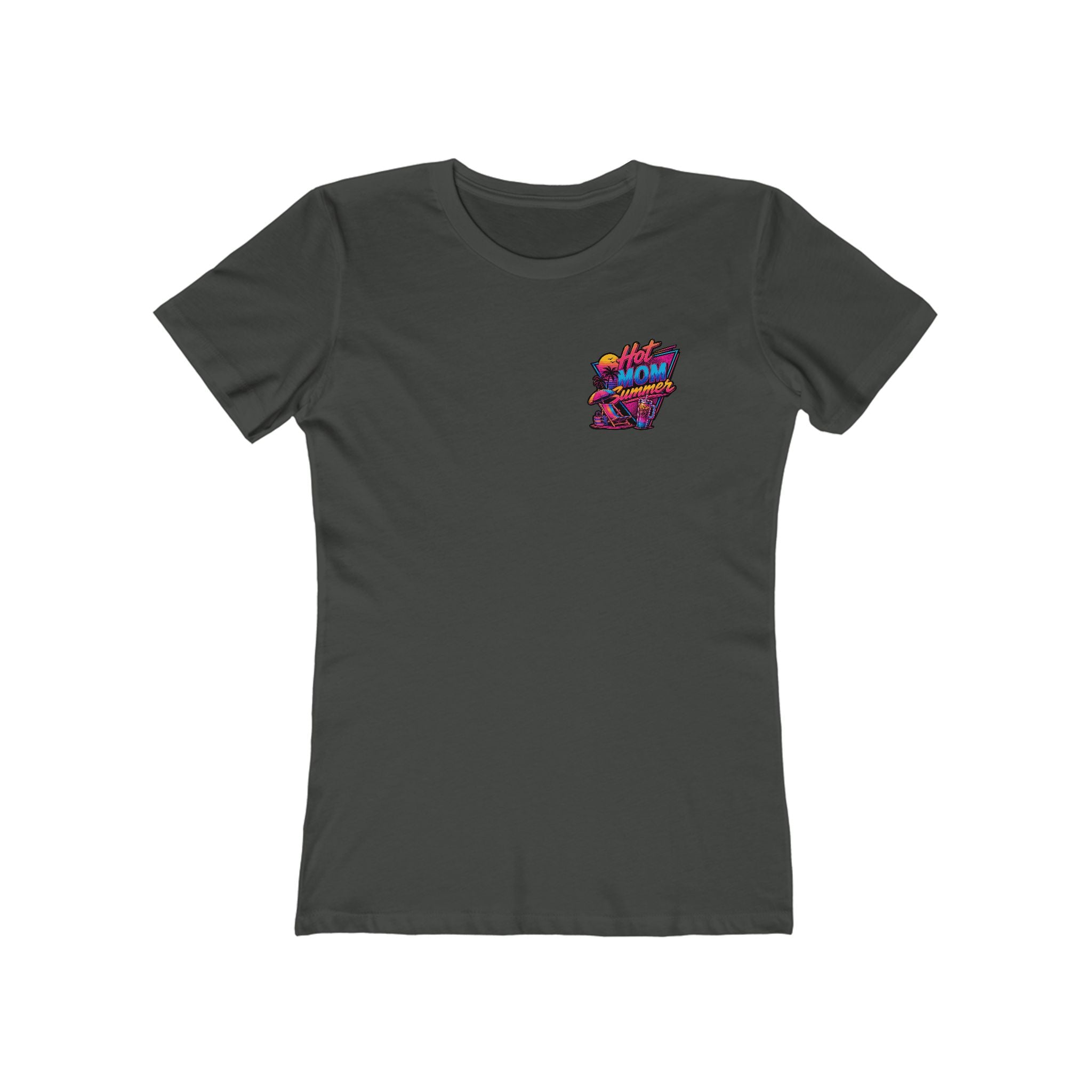 Hot Mom Summer Rock - The Boyfriend Tee for Women