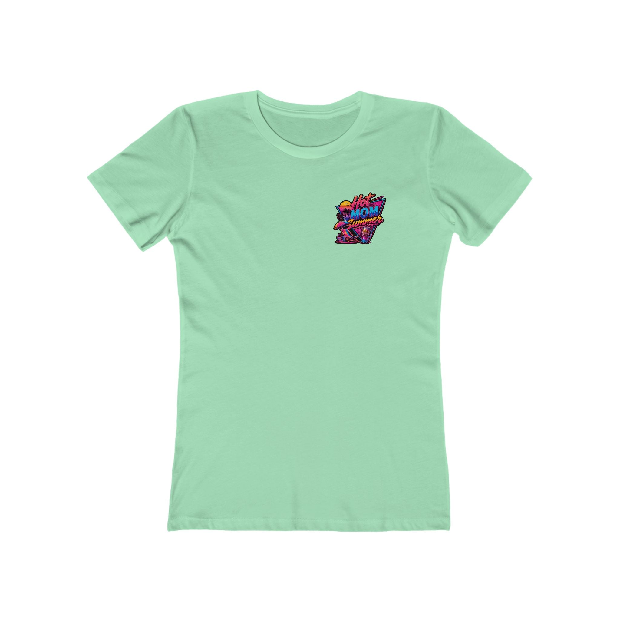 Hot Mom Summer Rock - The Boyfriend Tee for Women