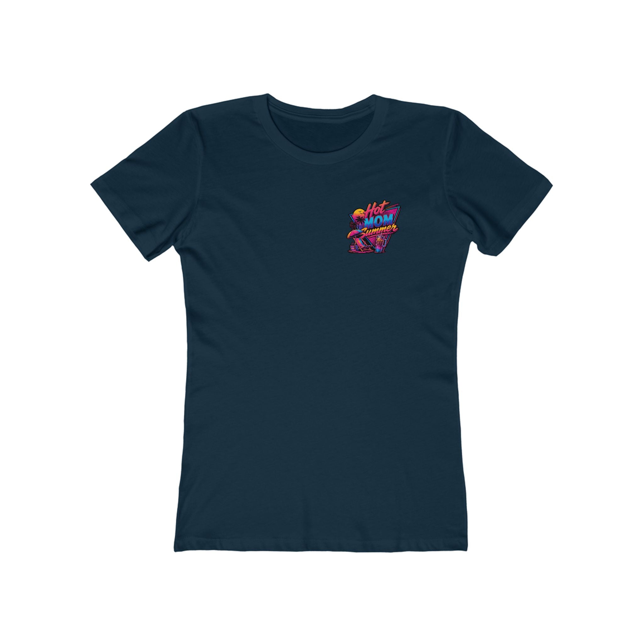Hot Mom Summer Rock - The Boyfriend Tee for Women