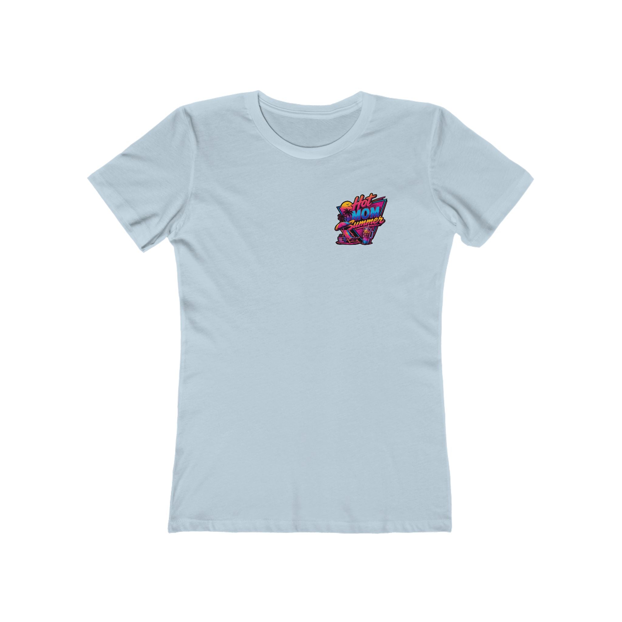 Hot Mom Summer Rock - The Boyfriend Tee for Women