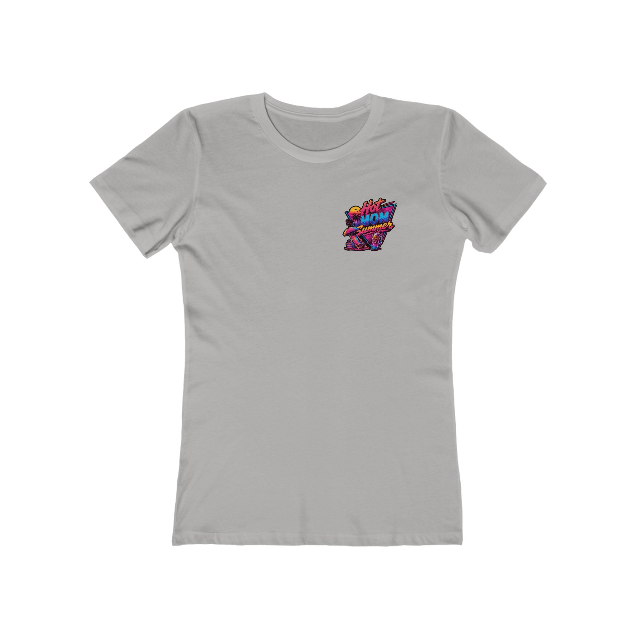 Hot Mom Summer Rock - The Boyfriend Tee for Women