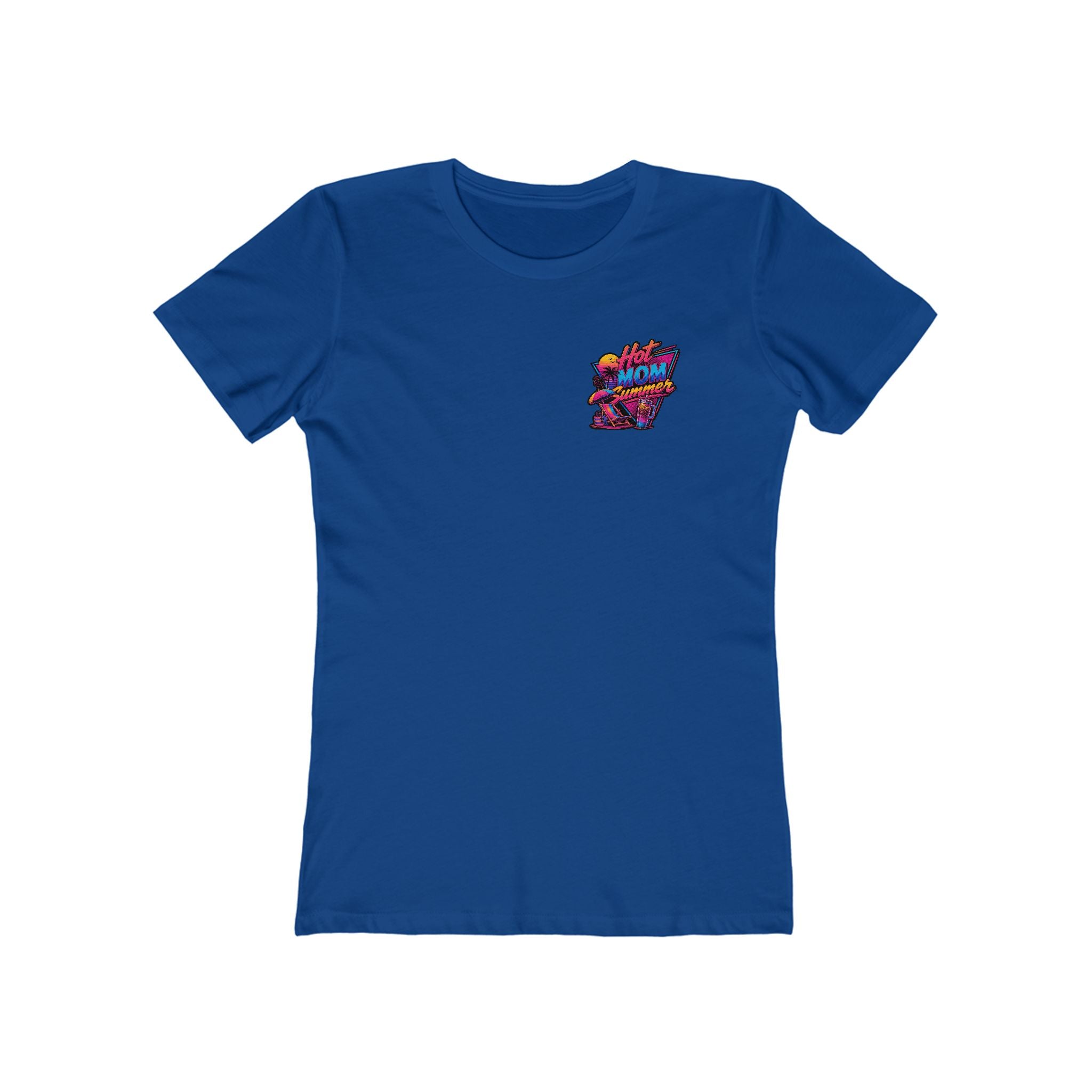 Hot Mom Summer Rock - The Boyfriend Tee for Women