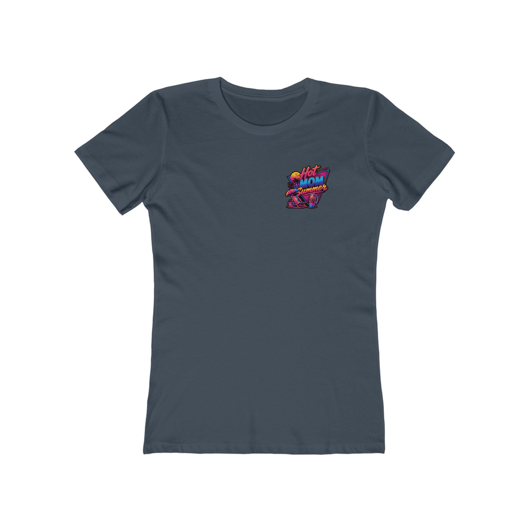 Hot Mom Summer Rock - The Boyfriend Tee for Women
