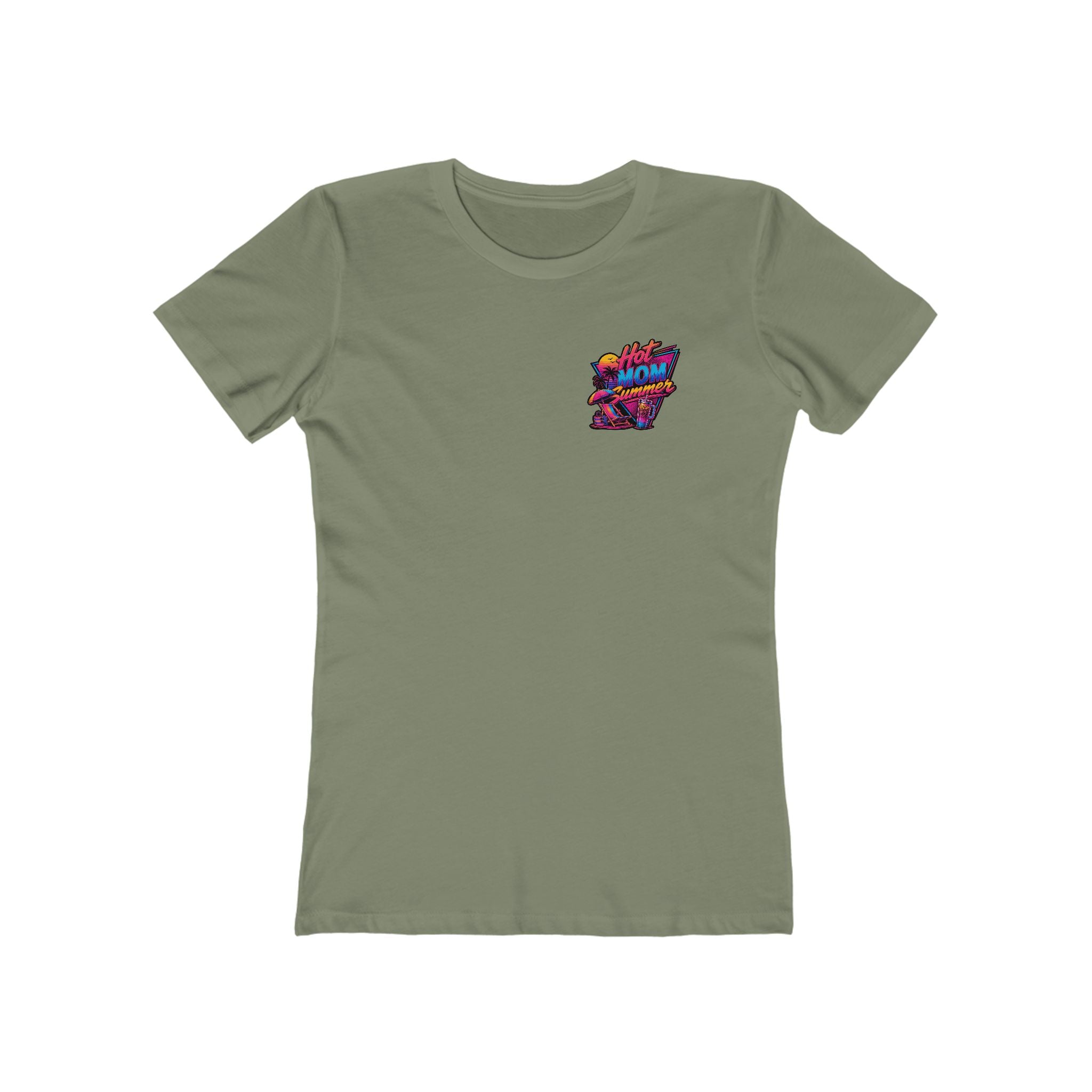 Hot Mom Summer Rock - The Boyfriend Tee for Women