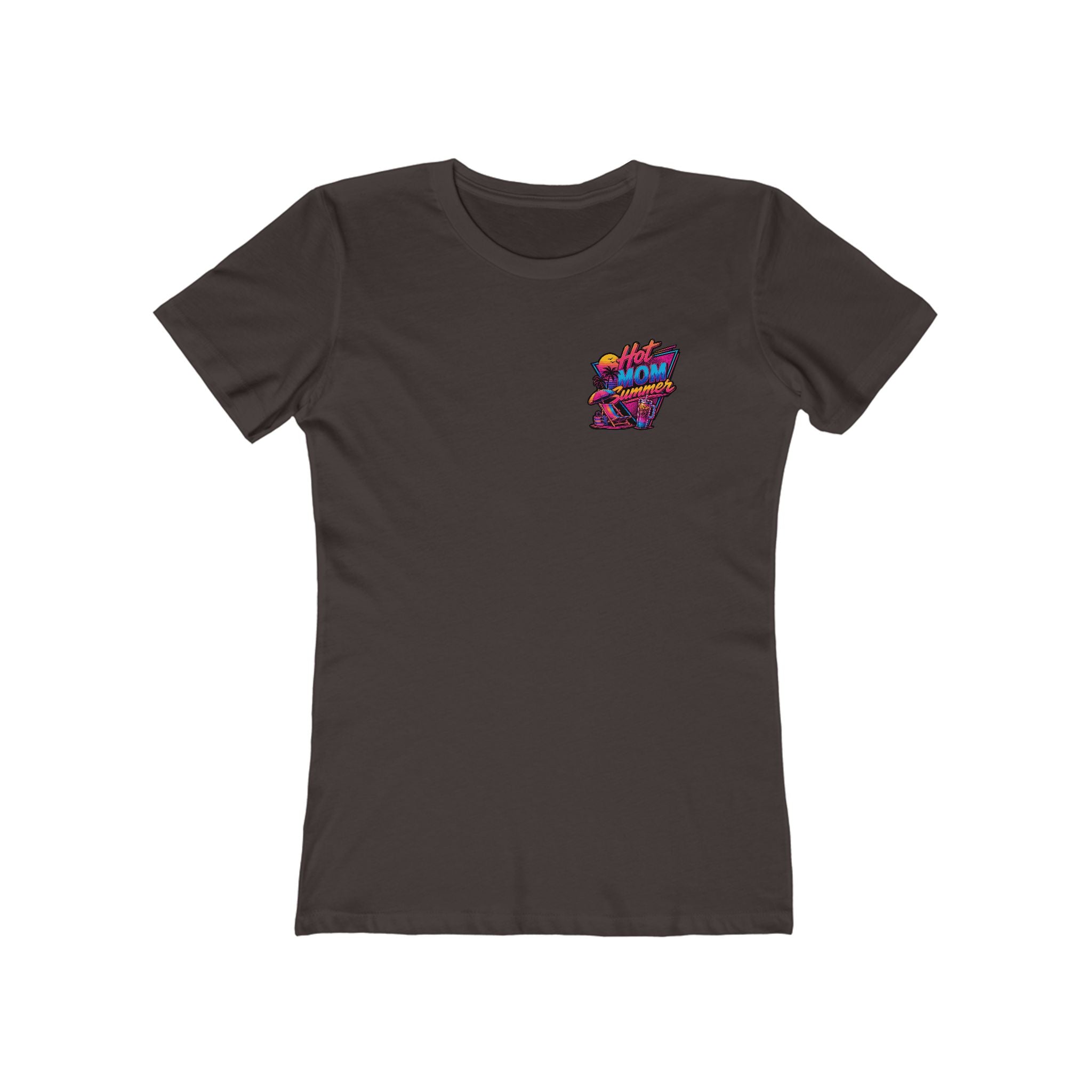 Hot Mom Summer Rock - The Boyfriend Tee for Women
