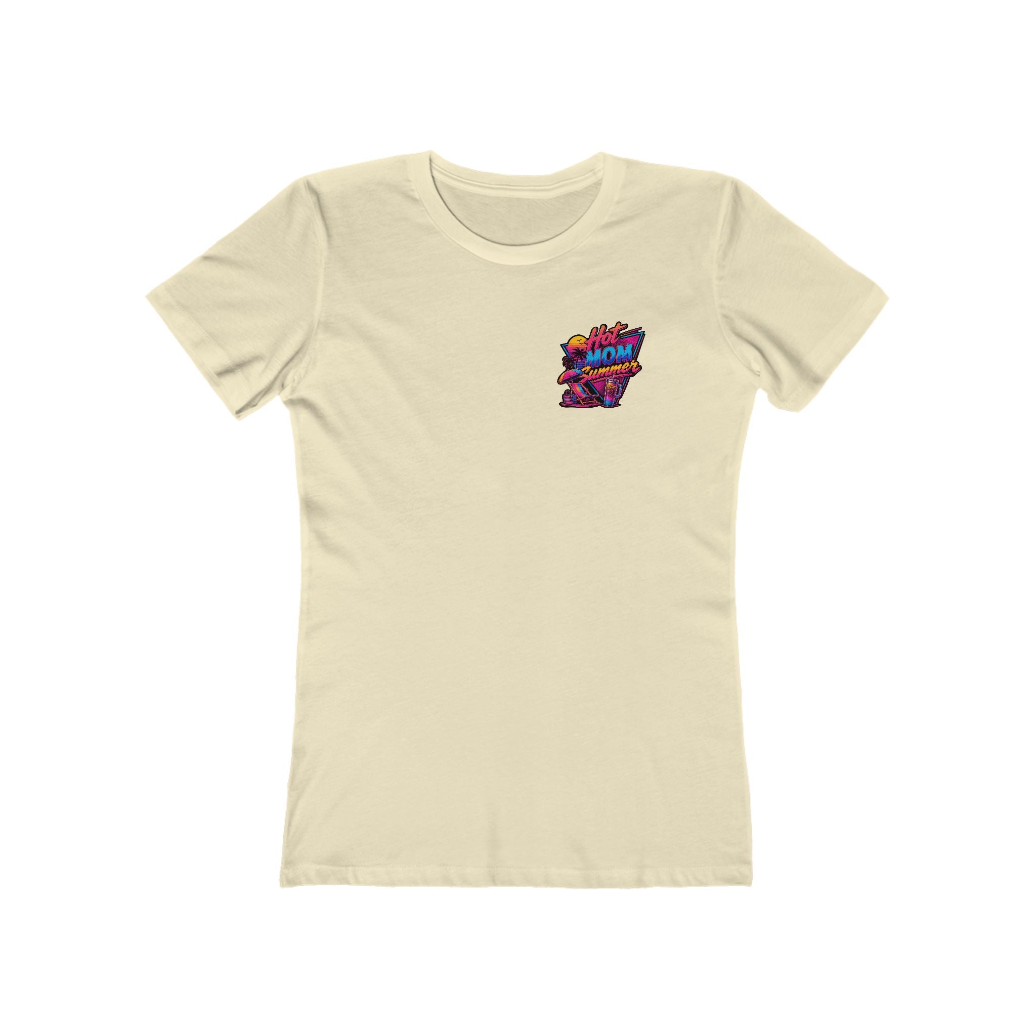 Hot Mom Summer Rock - The Boyfriend Tee for Women