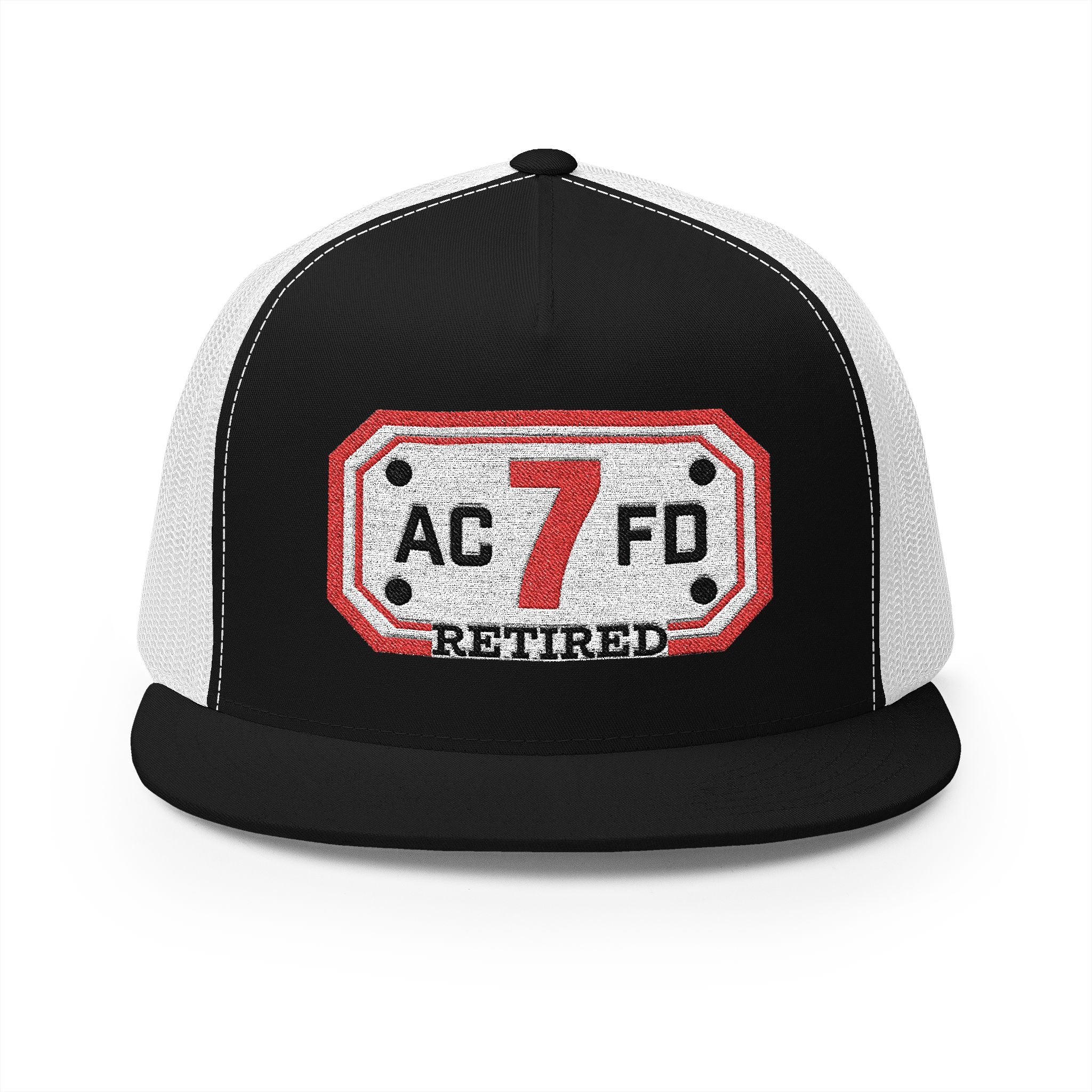 Retired Arlington Engine 7 - 5 Panel Trucker Cap (Embroidery)
