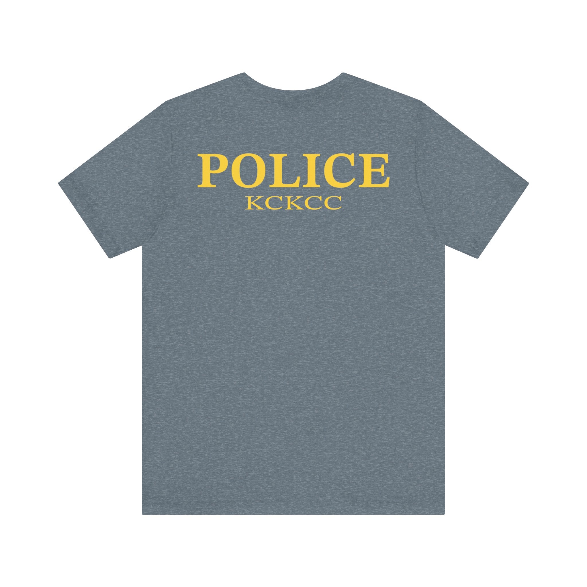 KCKCC Police Patch Black & White - Unisex Jersey Short Sleeve Tee