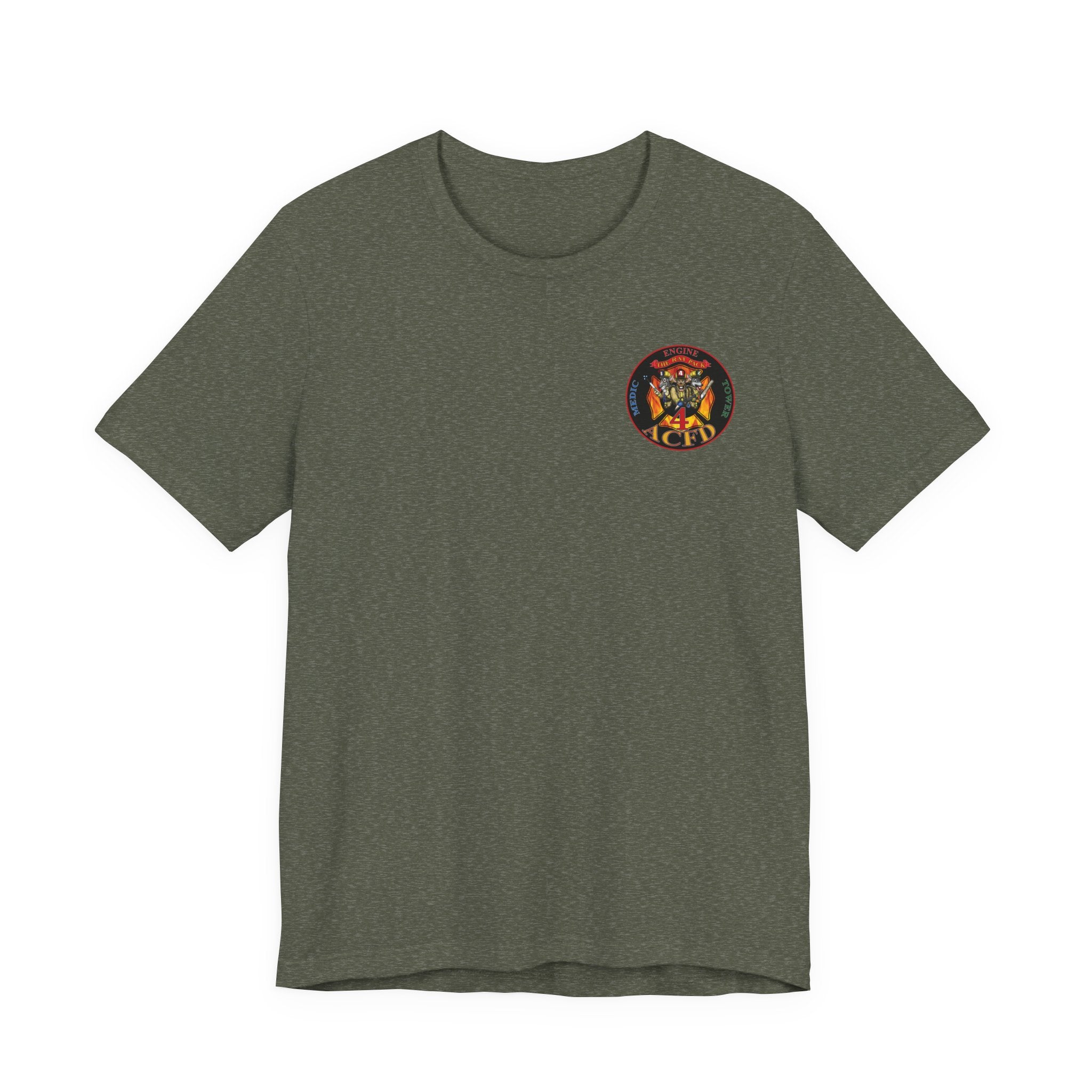 Station 4 RatPack Front AC4FD Back - Bella+Canvas Soft Unisex Tee