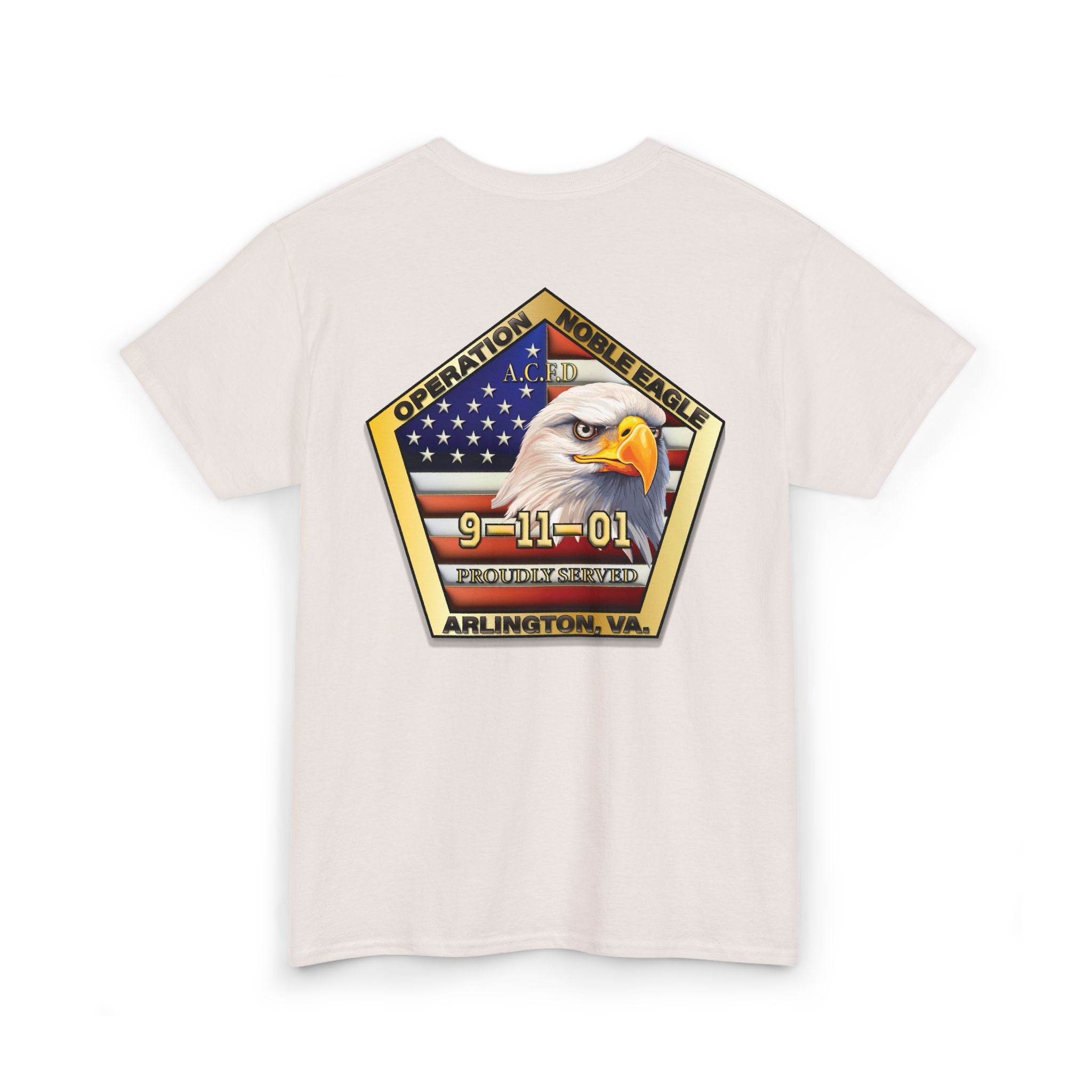 Operation Noble Eagle/Old Arlington Patch -Heavy Cotton Unisex Tee