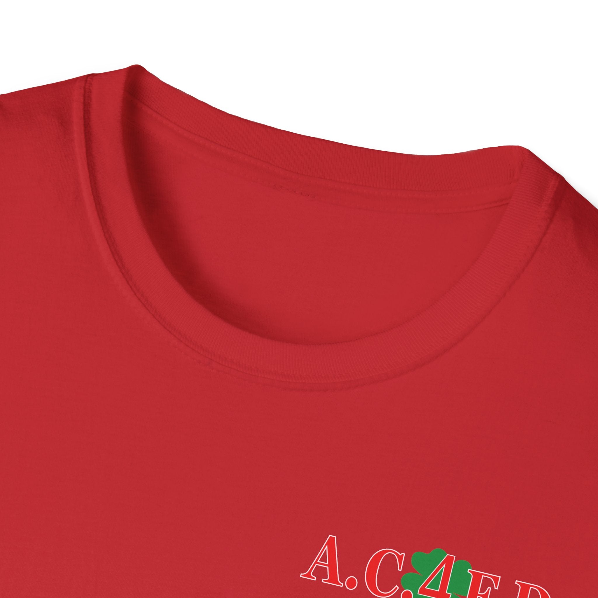 Station 4  acfd clover front/RatPack back - Gildan Soft Cotton Softstyle T-Shirt