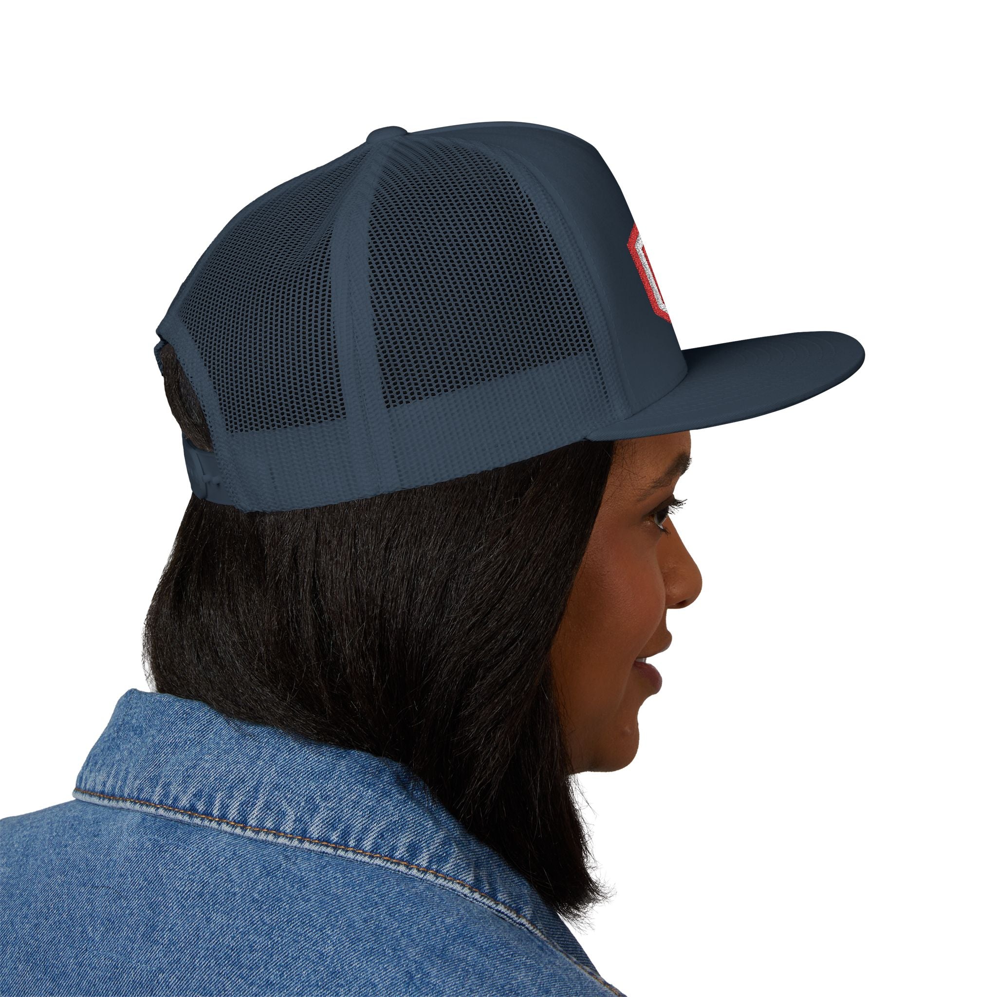 Retired Arlington Engine 7 - 5 Panel Trucker Cap (Embroidery)