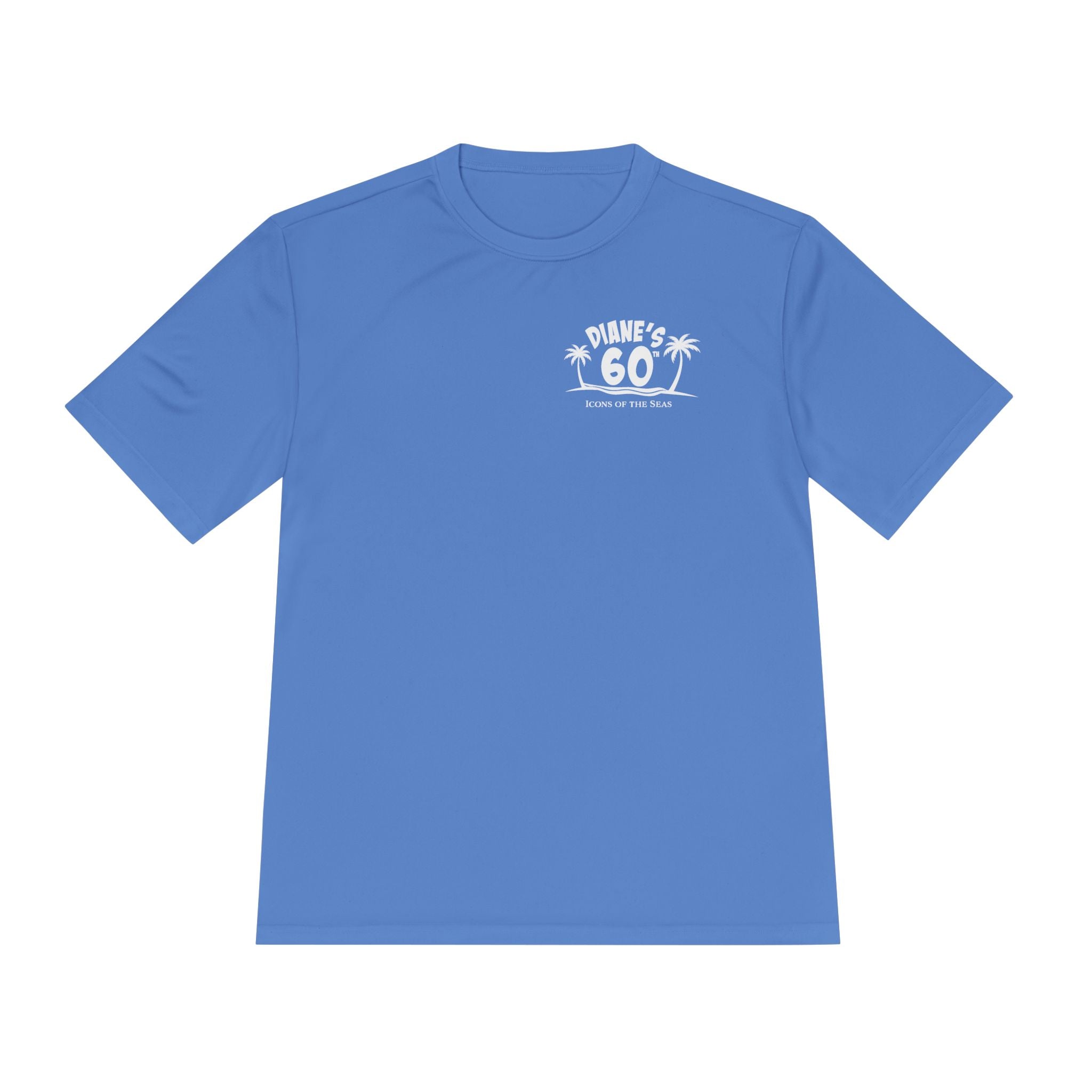 Diane Birthday Cruise White Text- Unisex Moisture Wicking Tee