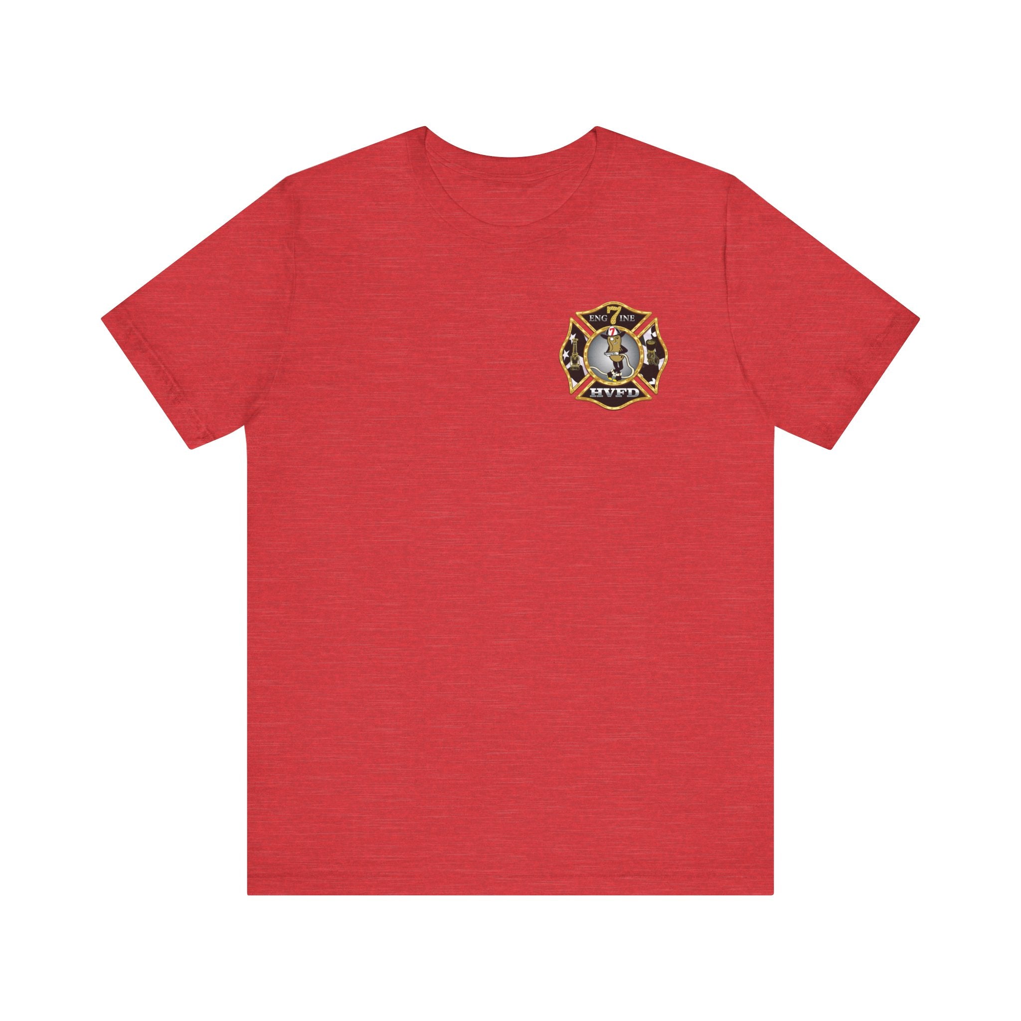 Hollywood MD Vol Fire Eng7ine - Bella+Canvas Soft Unisex Tee