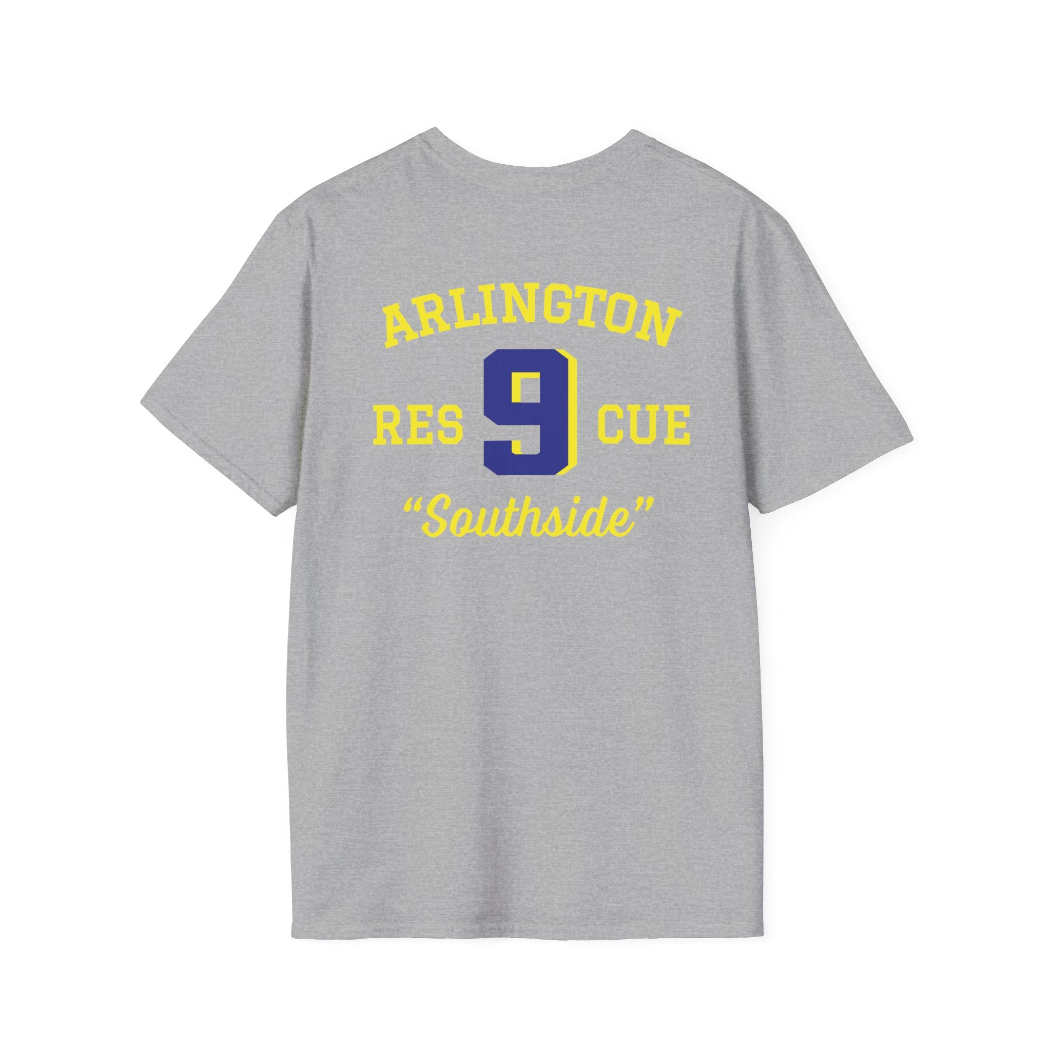 Station 9 Taz Front / Officer Rescue 9 back - Gildan Soft Cotton Softstyle T-Shirt