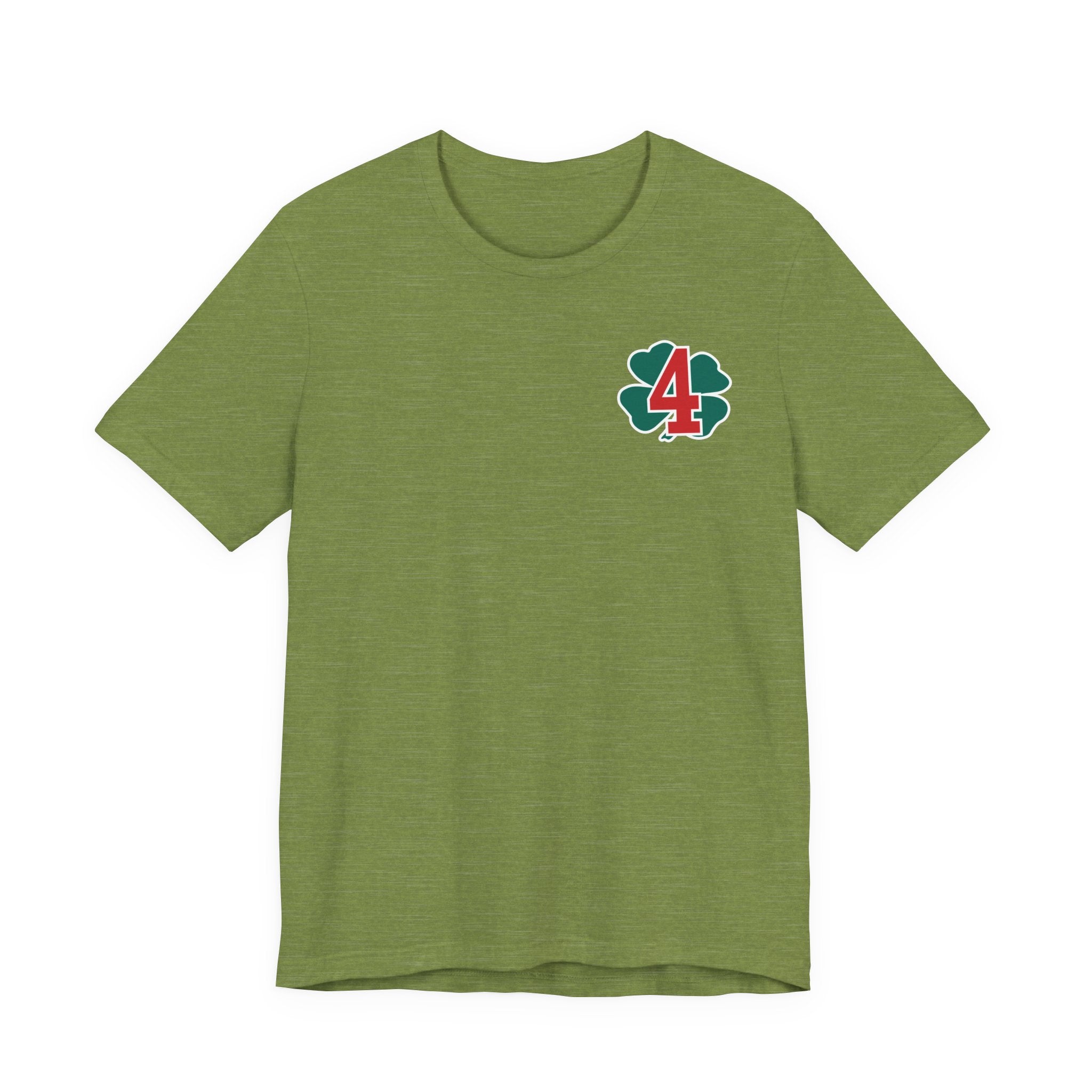Station 4 Clover on front and back - Bella+Canvas Soft Unisex Tee