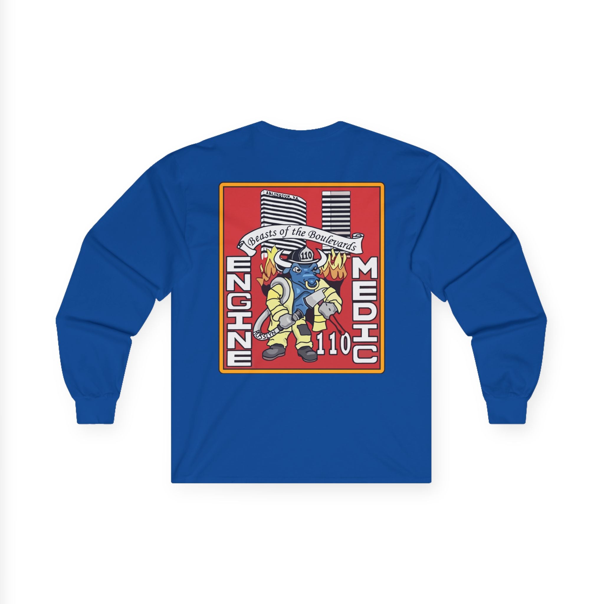 Arlington Station 10 Beast of Blvd (version 2) - Unisex Ultra Cotton Gildan Long Sleeve Tee