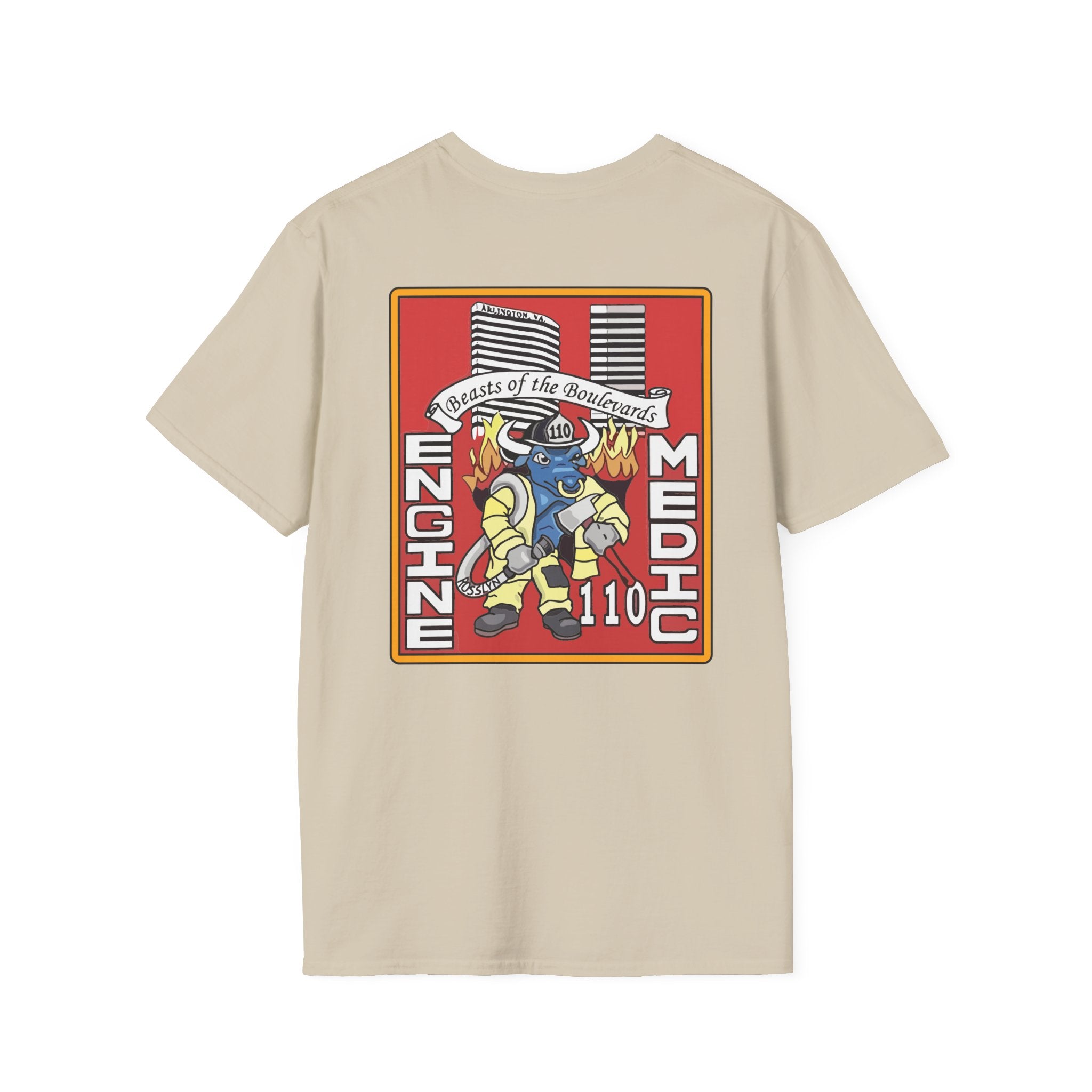 Arlington Station 10 Beast of Blvd (version 2) - Gildan Soft Cotton Softstyle T-Shirt