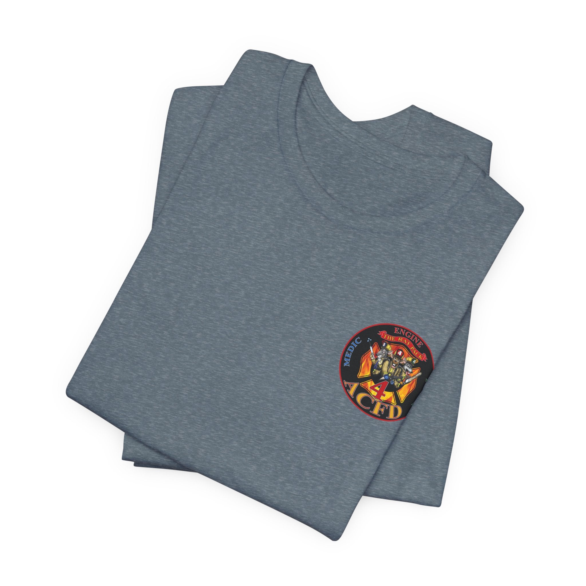 Station 4 RatPack Front AC4FD Back - Bella+Canvas Soft Unisex Tee
