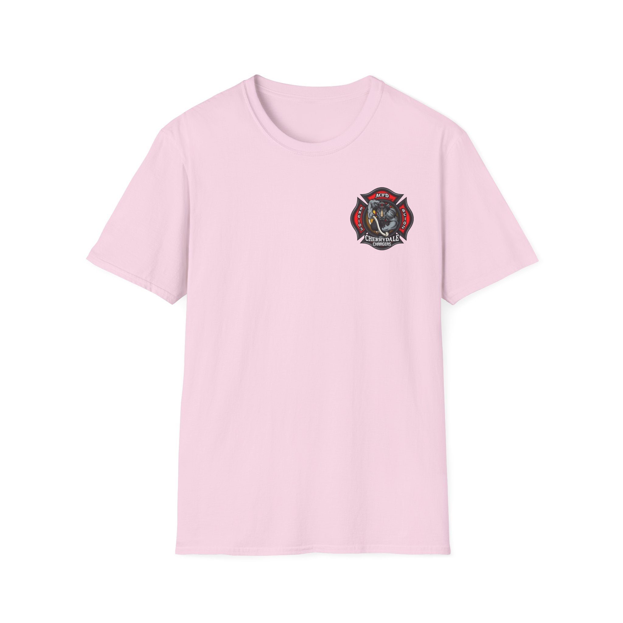 Station 3 Rhino Logo - Gildan Soft Cotton Softstyle T-Shirt