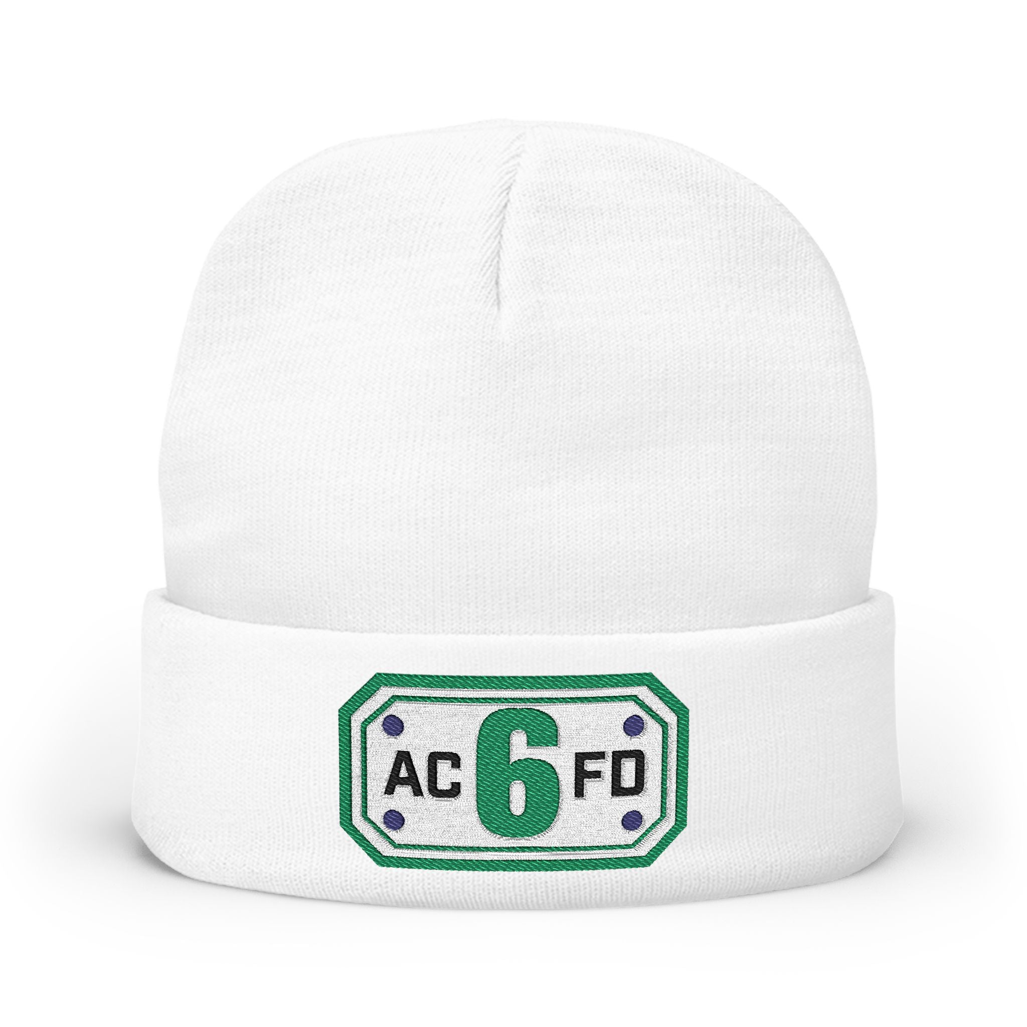 Arlington Truck 6 Green - Knit Beanie (Embroidery)