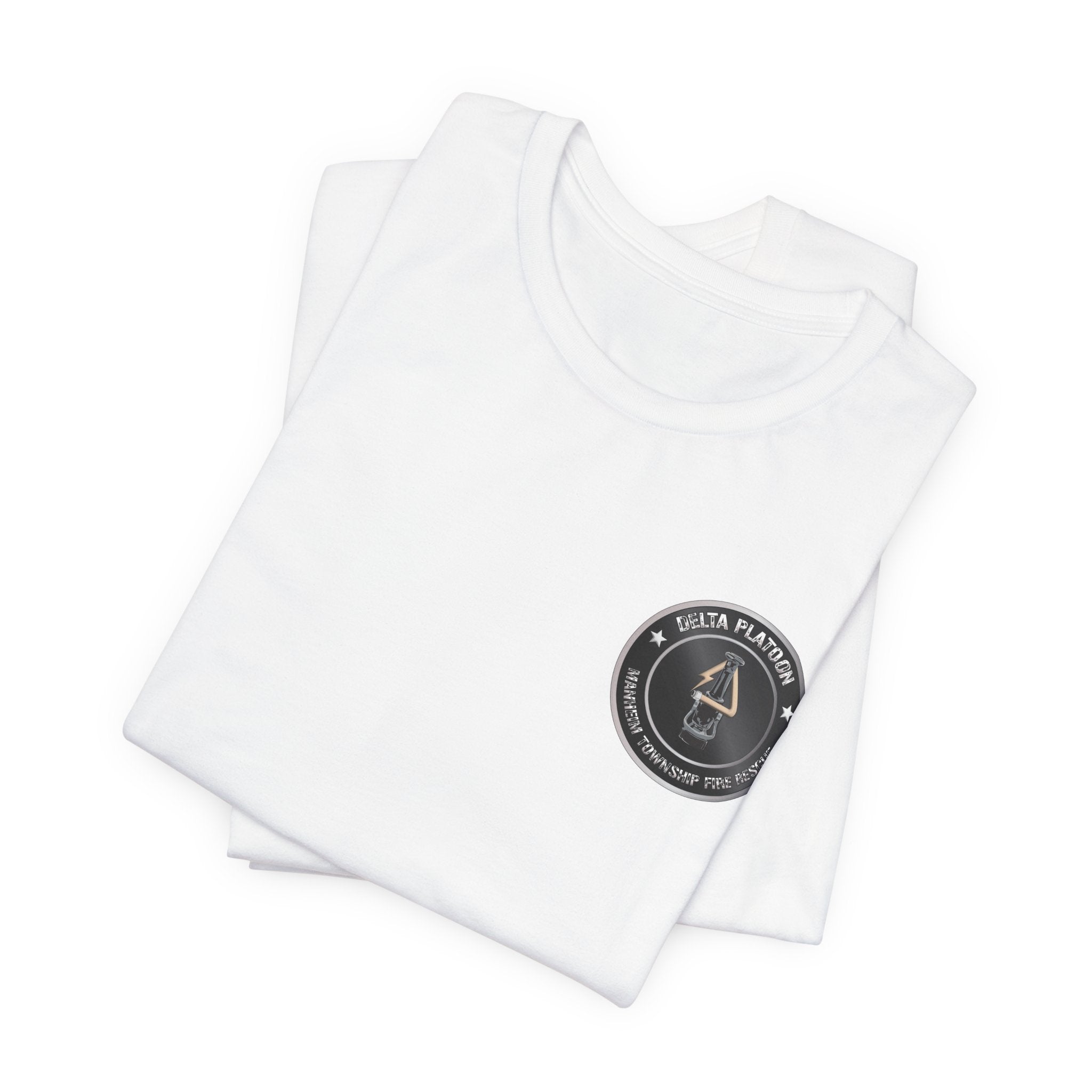 Manheim Township Local Delta Platoon Local white - Bella+Canvas Soft Unisex Tee
