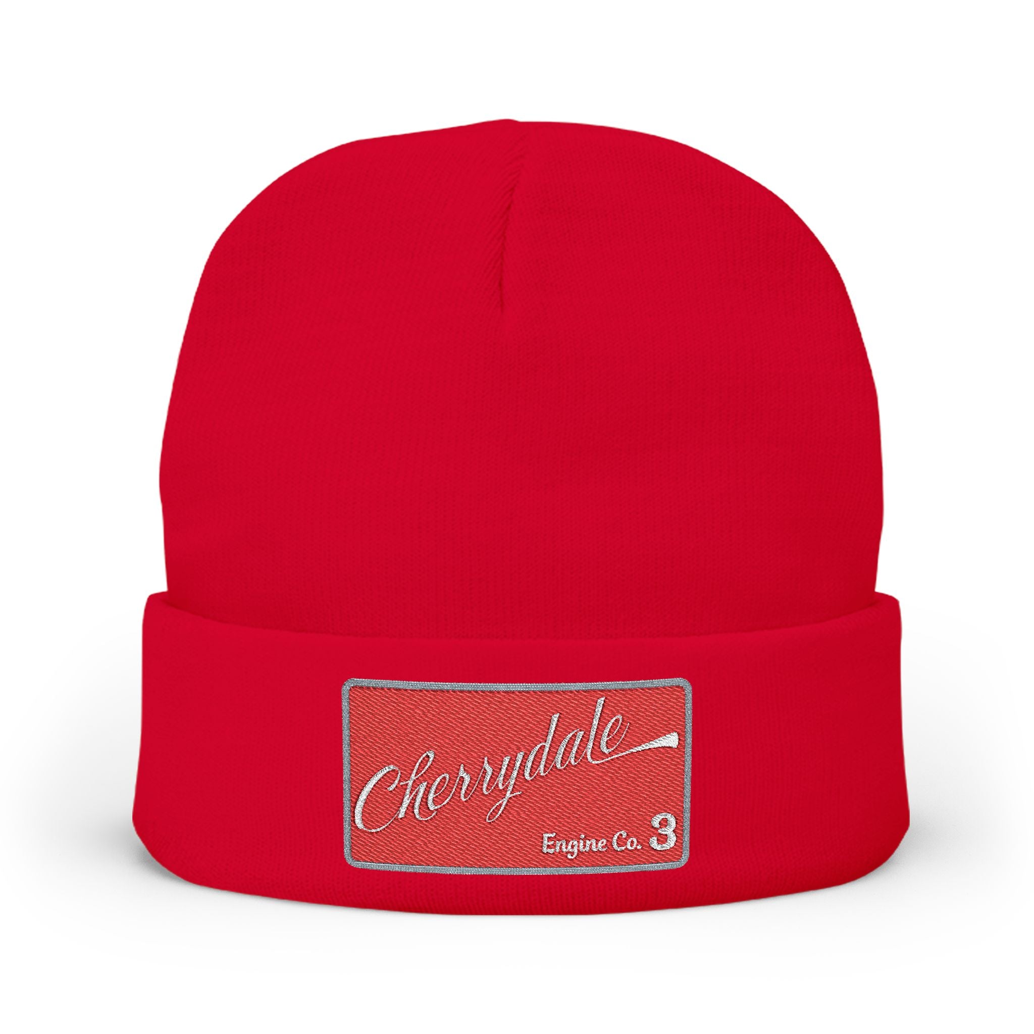 Arlington Cherrydale Engine 3- Knit Beanie (Embroidery)