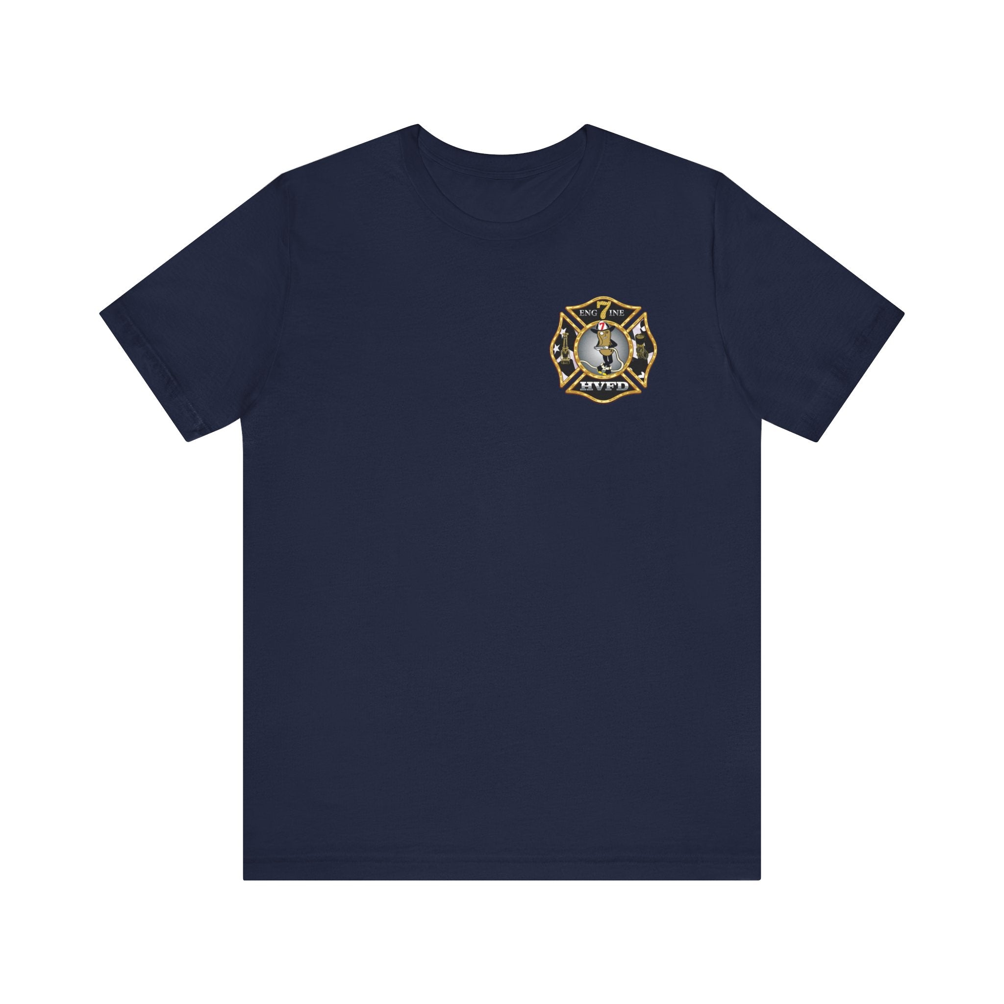 Hollywood MD Vol Fire Eng7ine - Bella+Canvas Soft Unisex Tee