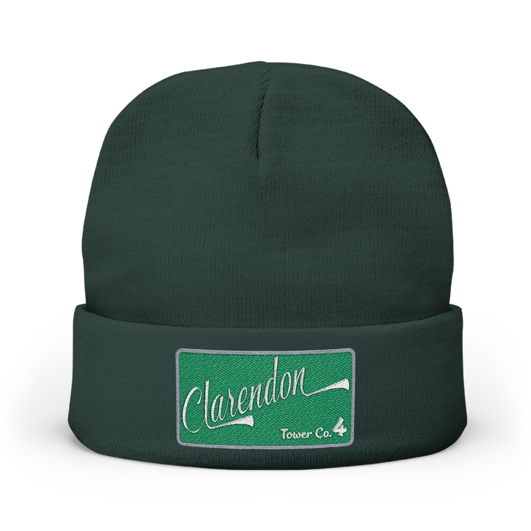 Arlington Clarendon Tower 4- Knit Beanie (Embroidery)