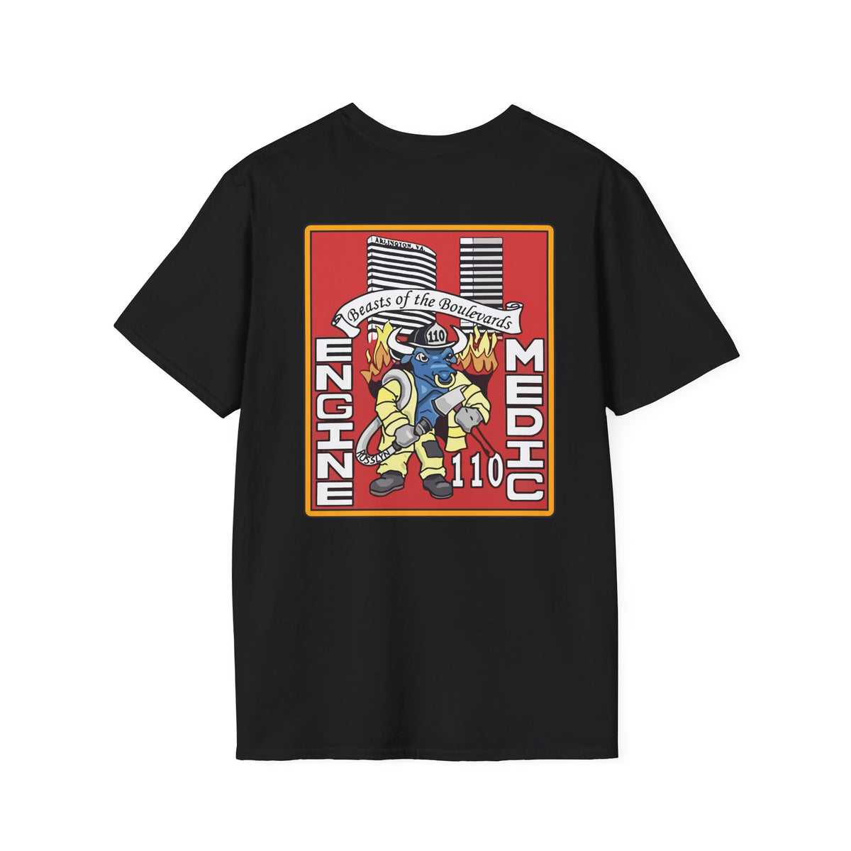 Arlington Station 10 Beast of Blvd (version 2) - Gildan Soft Cotton Softstyle T-Shirt