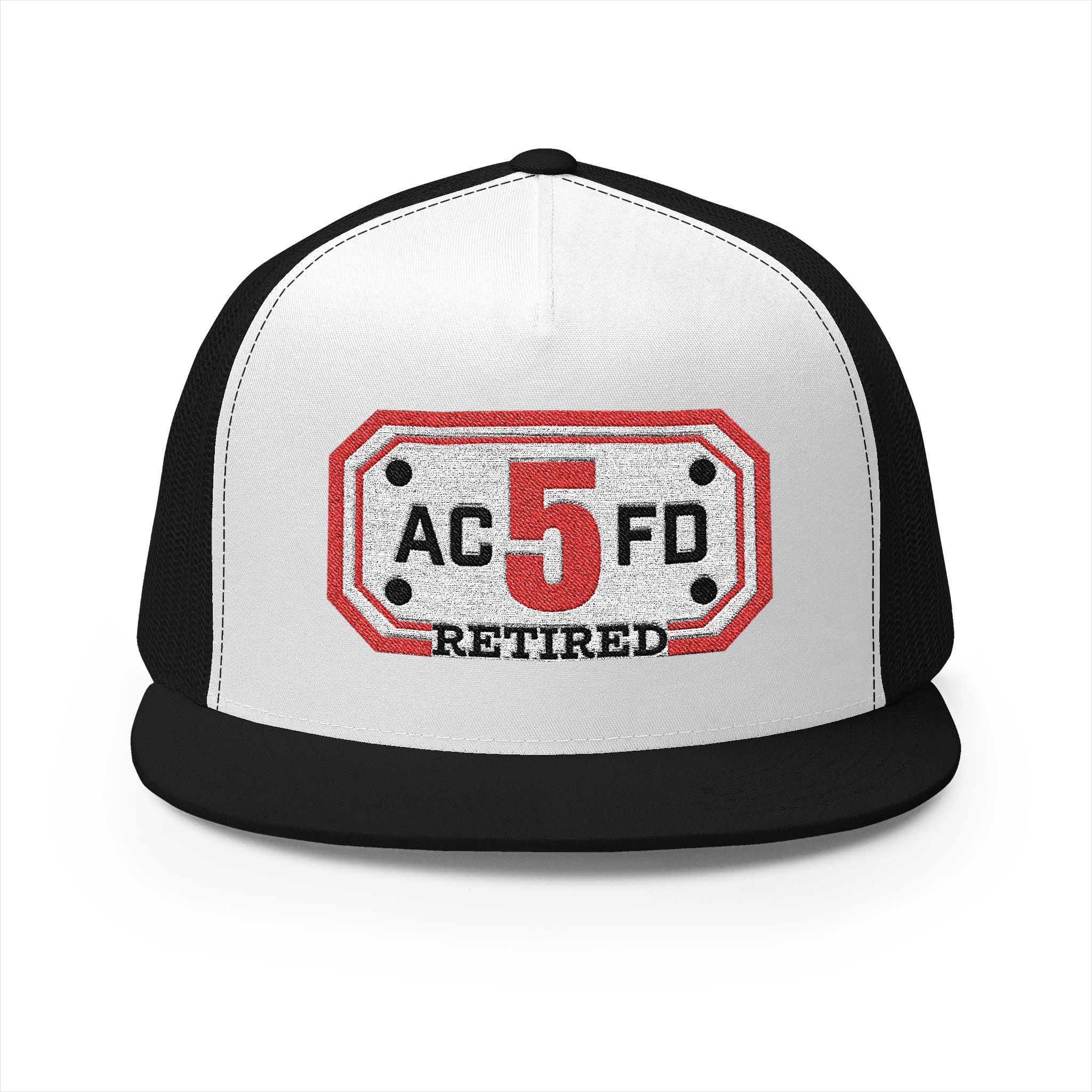 Retired Arlington Engine 5 - 5 Panel Trucker Cap (Embroidery)