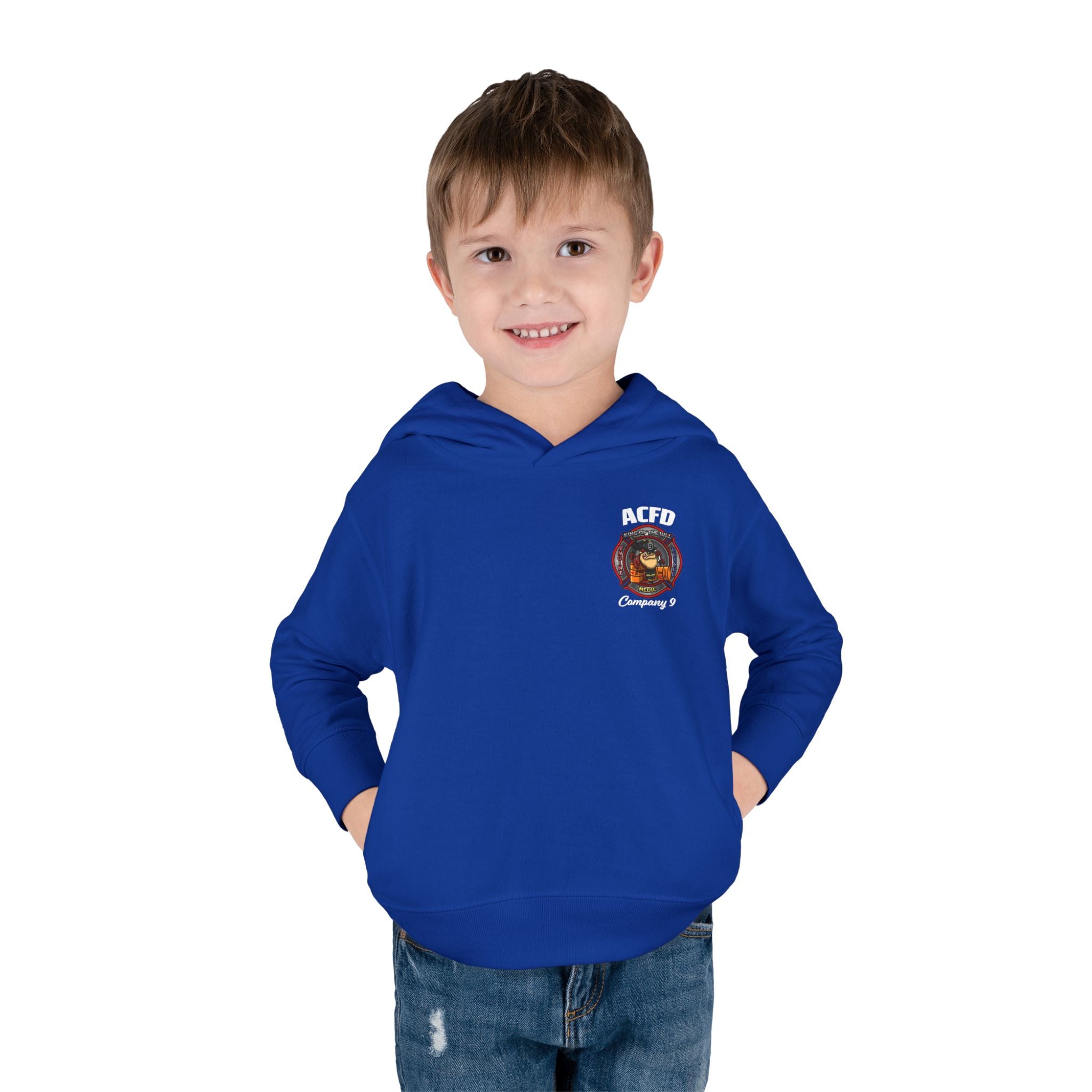 Station 9 Engine - Toddler Pullover Fleece Hoodie