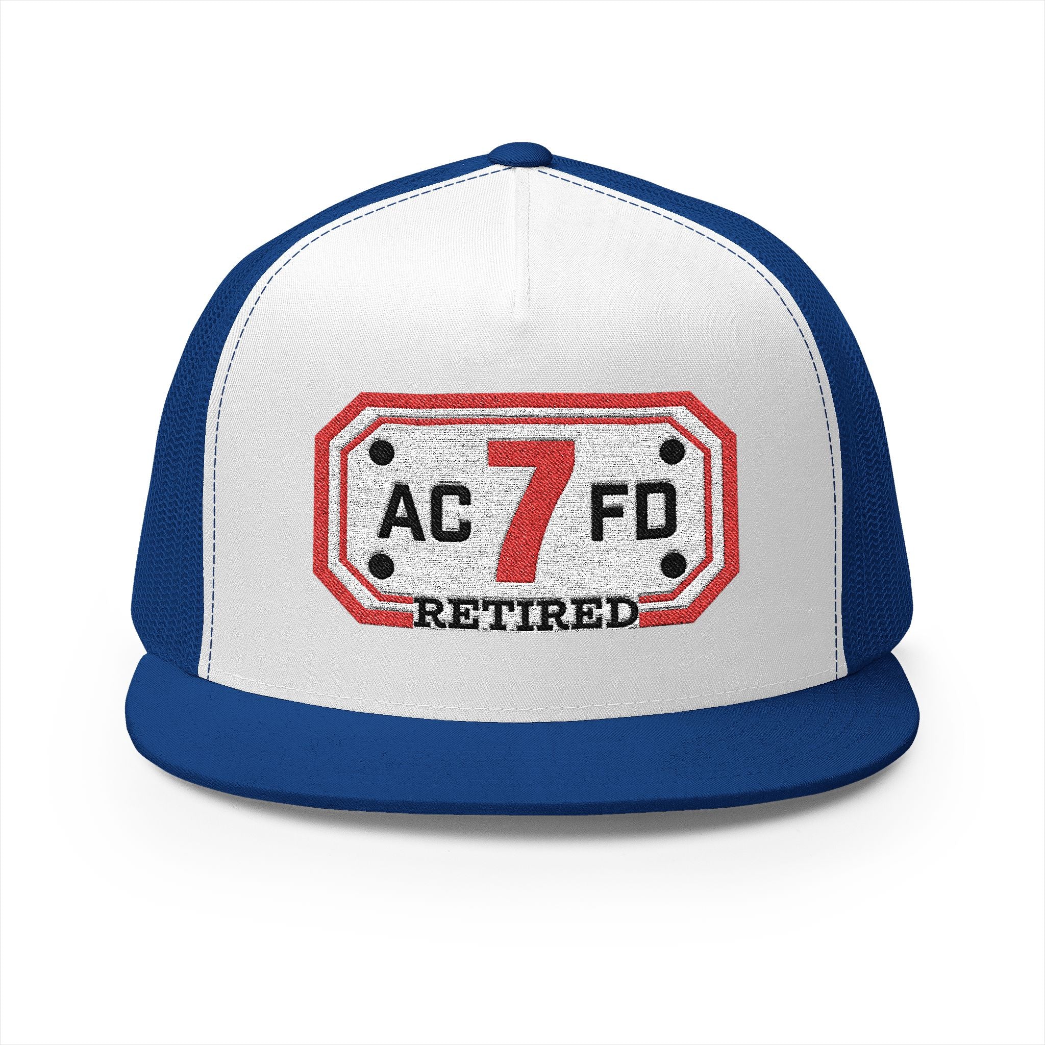 Retired Arlington Engine 7 - 5 Panel Trucker Cap (Embroidery)